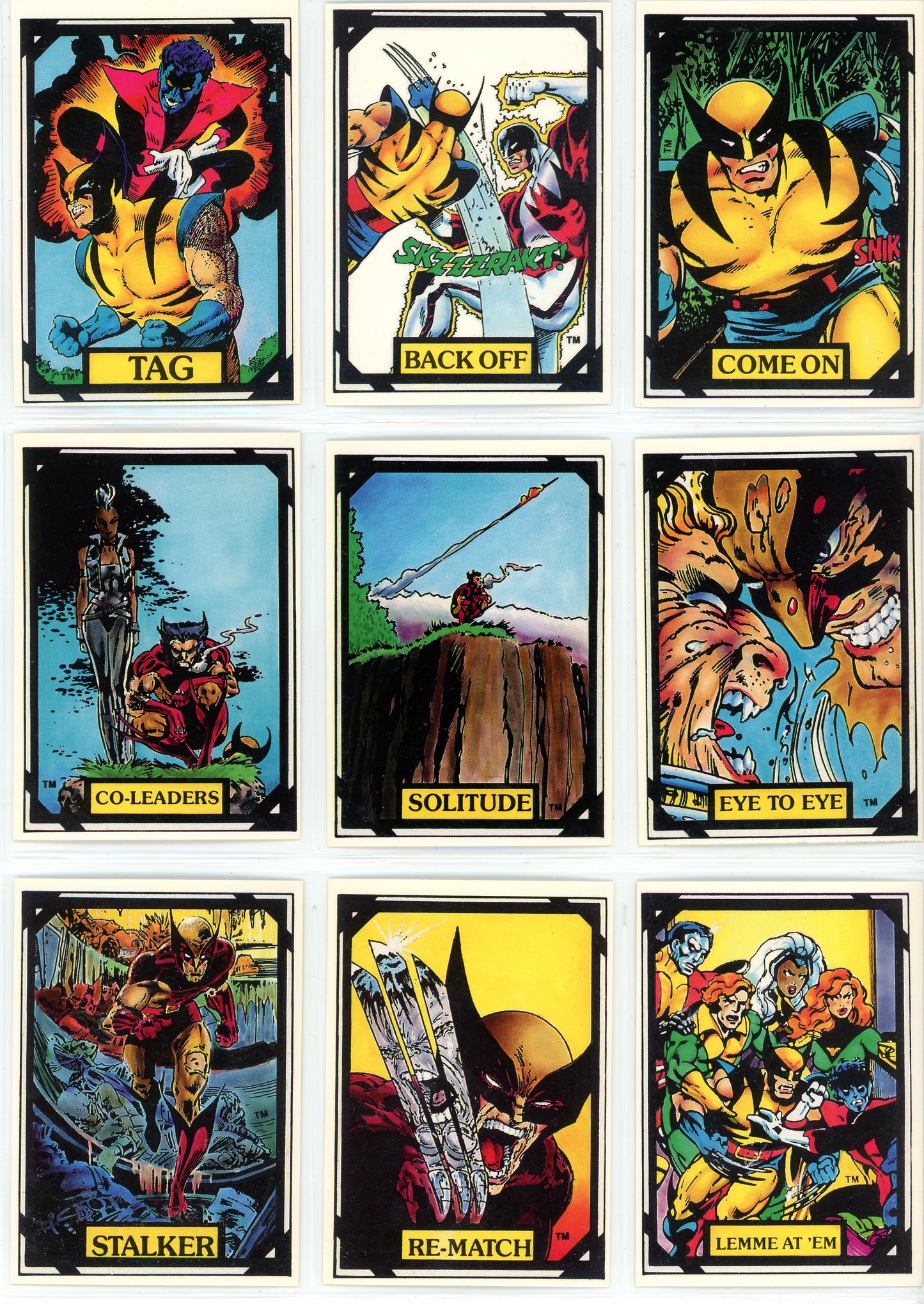 1988 Comic Images Wolverine Marvel Cards III Complete Set (50 Cards)