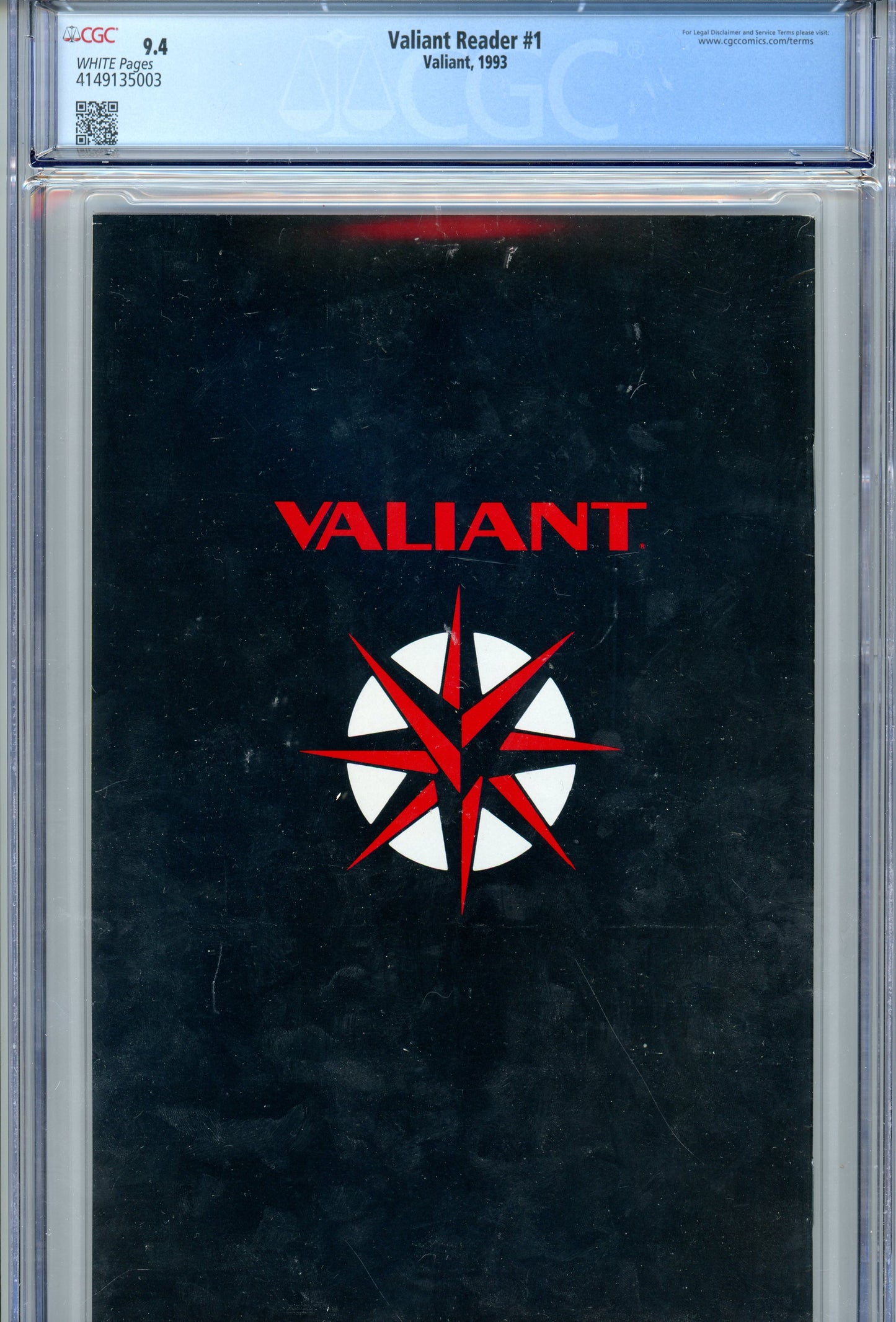 1993 Valiant Reader #1 Graded Comic Book Antony Bedard Story CGC 9.4