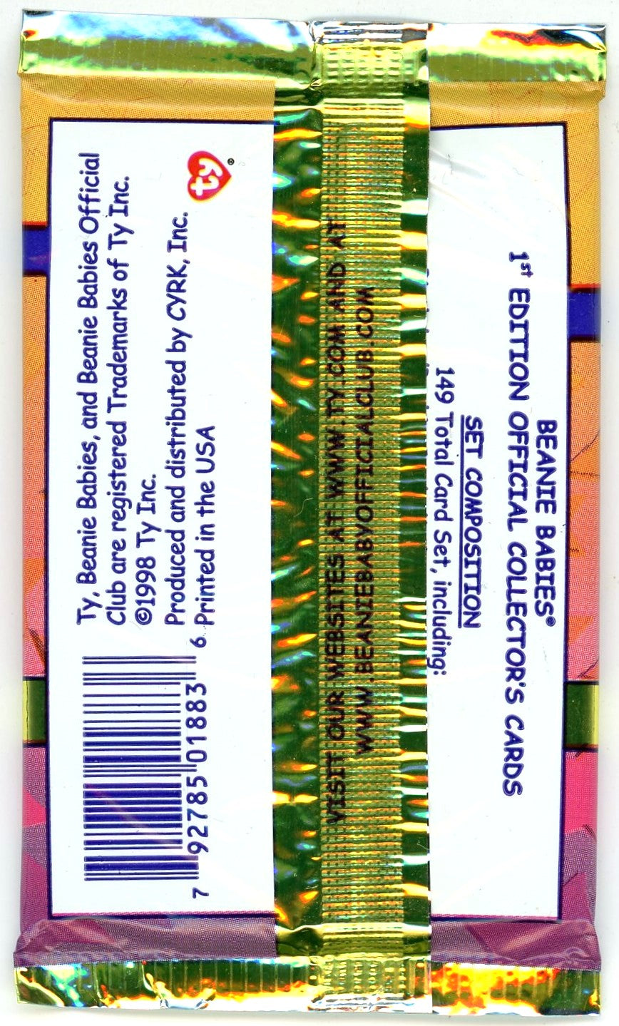 1998 Ty Inc. Official Beanie Babies Series 1 Trading Card Pack (9 Cards)