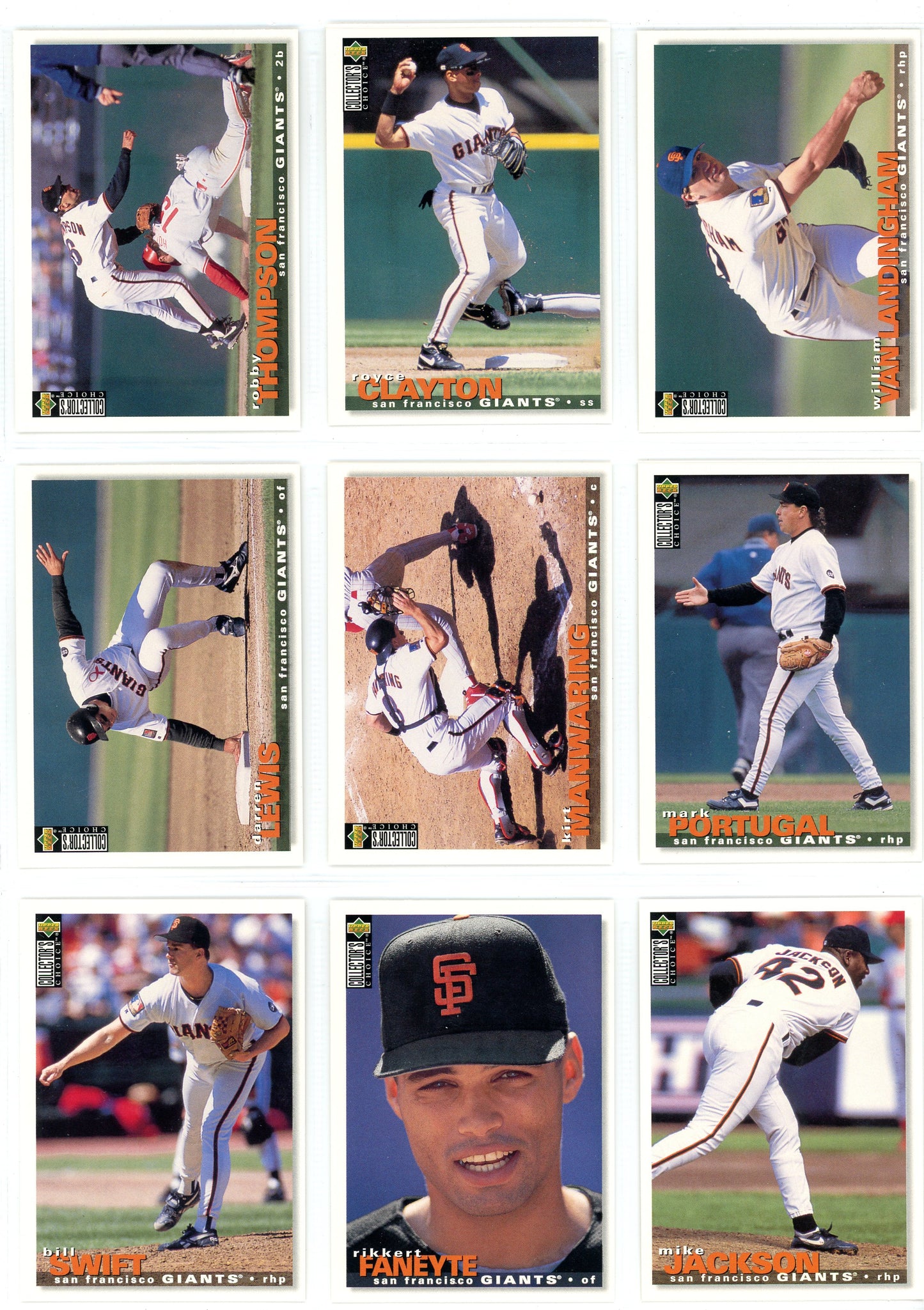 1995 Upper Deck Collector MLB Baseball Series 1 Set (530 Cards + Gold Signature Variants)