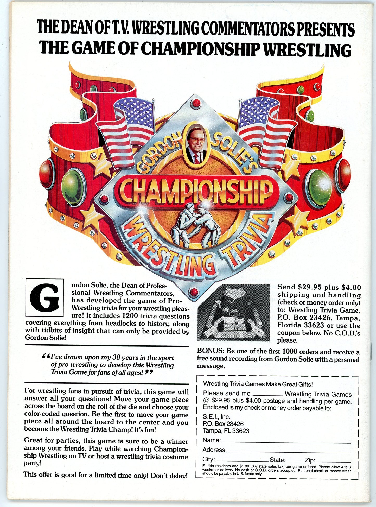 Inside Wrestling Vintage Magazine (May, 1988) Ted DiBiase, Road Warriors