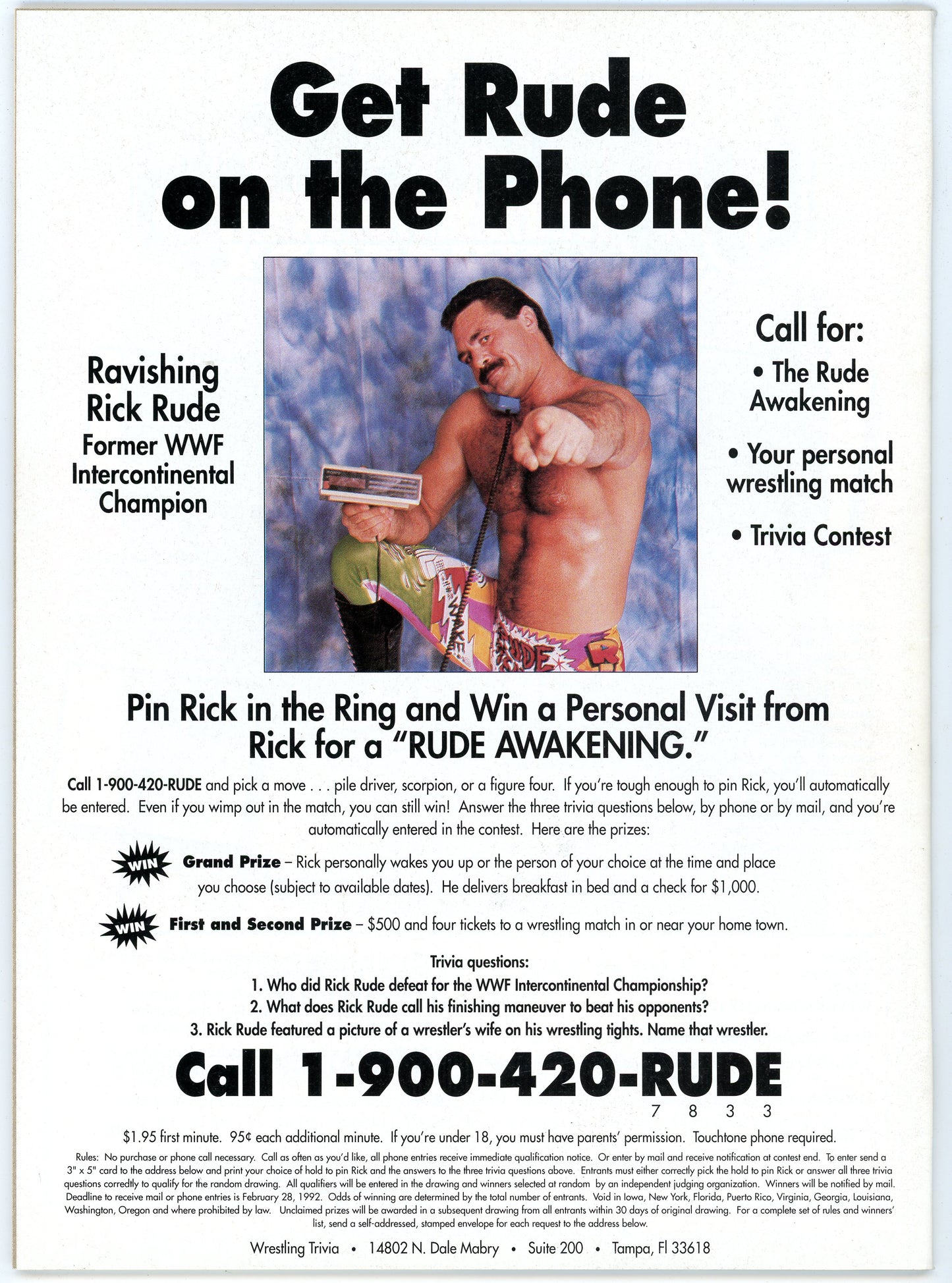 Inside Wrestling Vintage Magazine (December, 1991) Summerslam