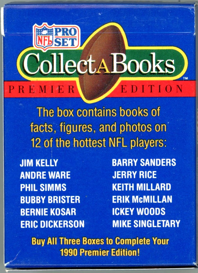 1990 Pro Set NFL Collect-A-Books Series 1 Box (12 Pages)