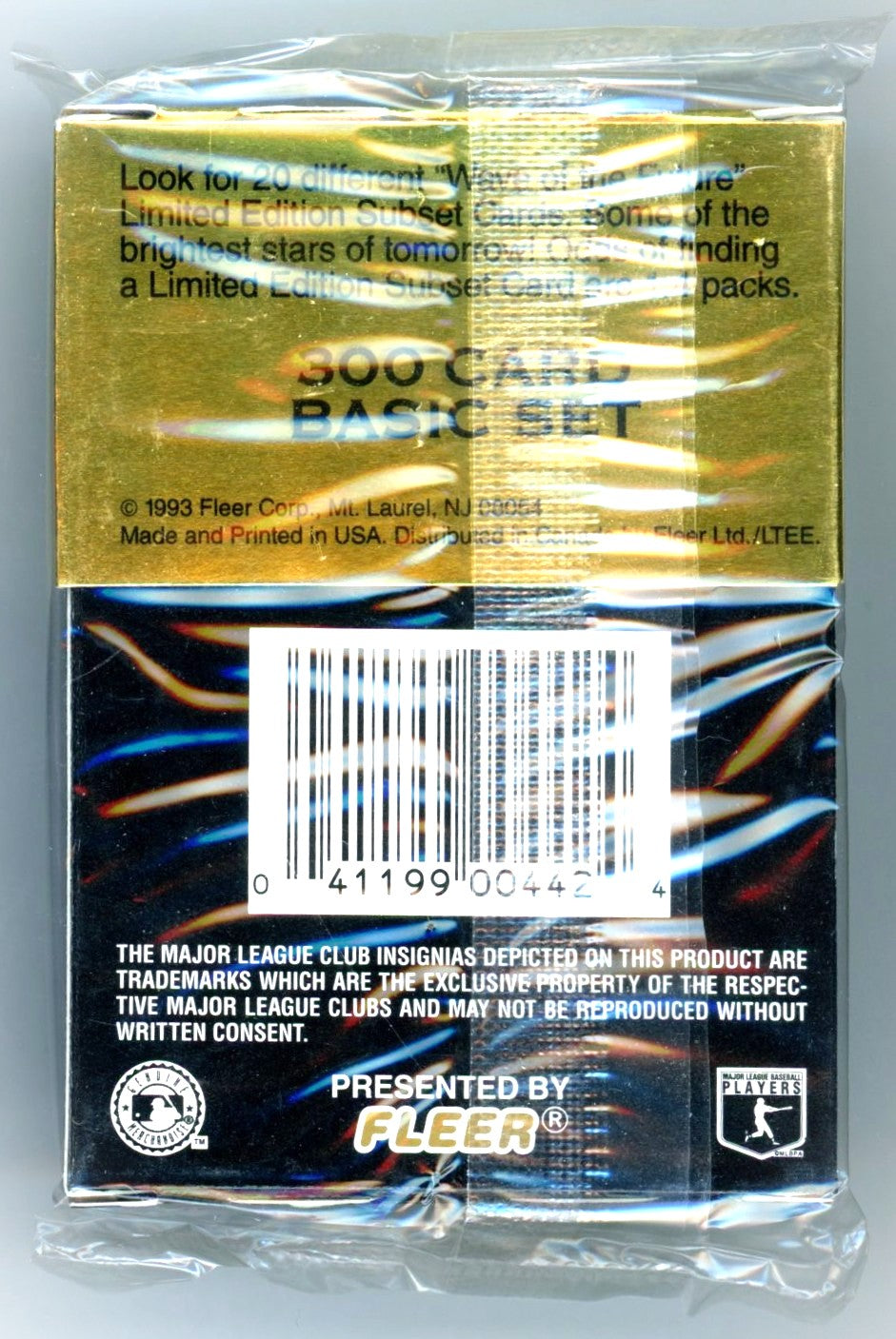 1993 Flair MLB Baseball Premiere Edition Pack (10 Cards)