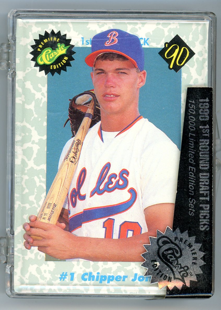 1990 Classic Draft Picks Baseball Card Complete Set (25 Cards) Sealed Chipper Jones Rookie