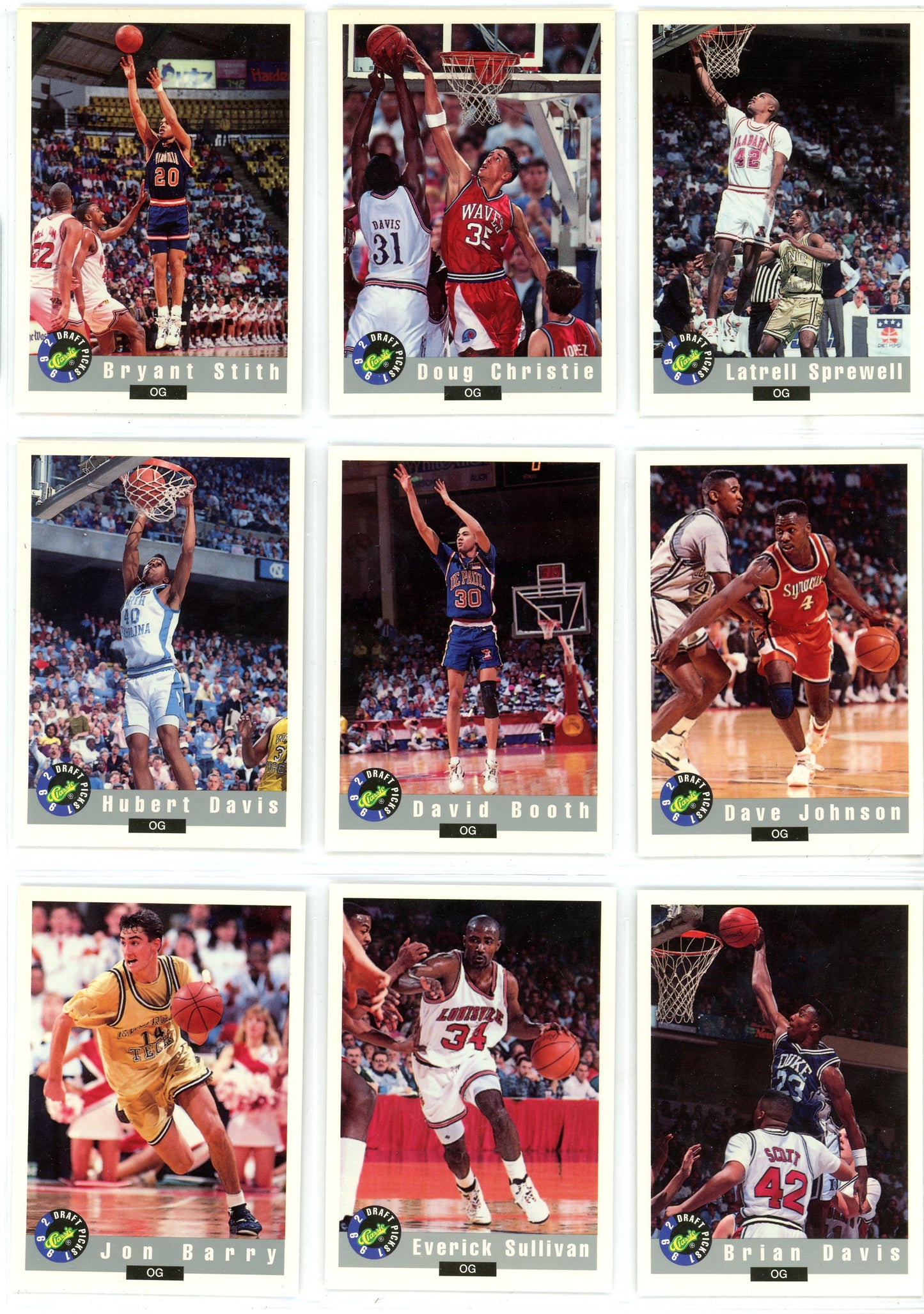 1992 Classic Draft Picks Basketball Card Complete Set (100 Cards) Shaq Rookie