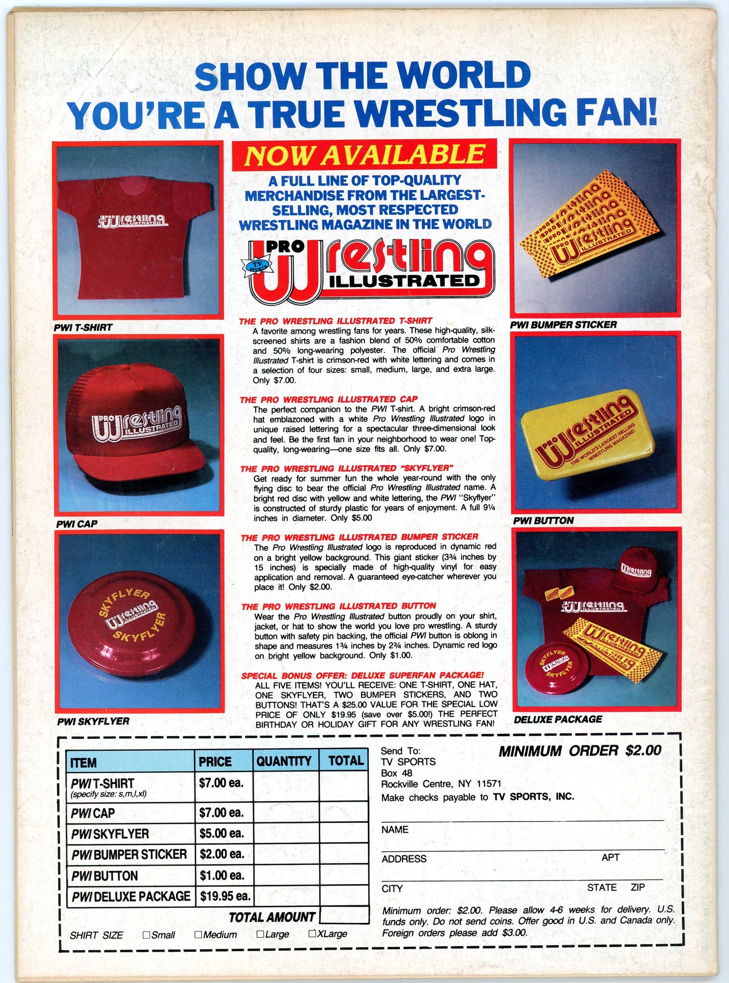 Inside Wrestling Vintage Magazine (October, 1987) Rock 'n' Roll Express