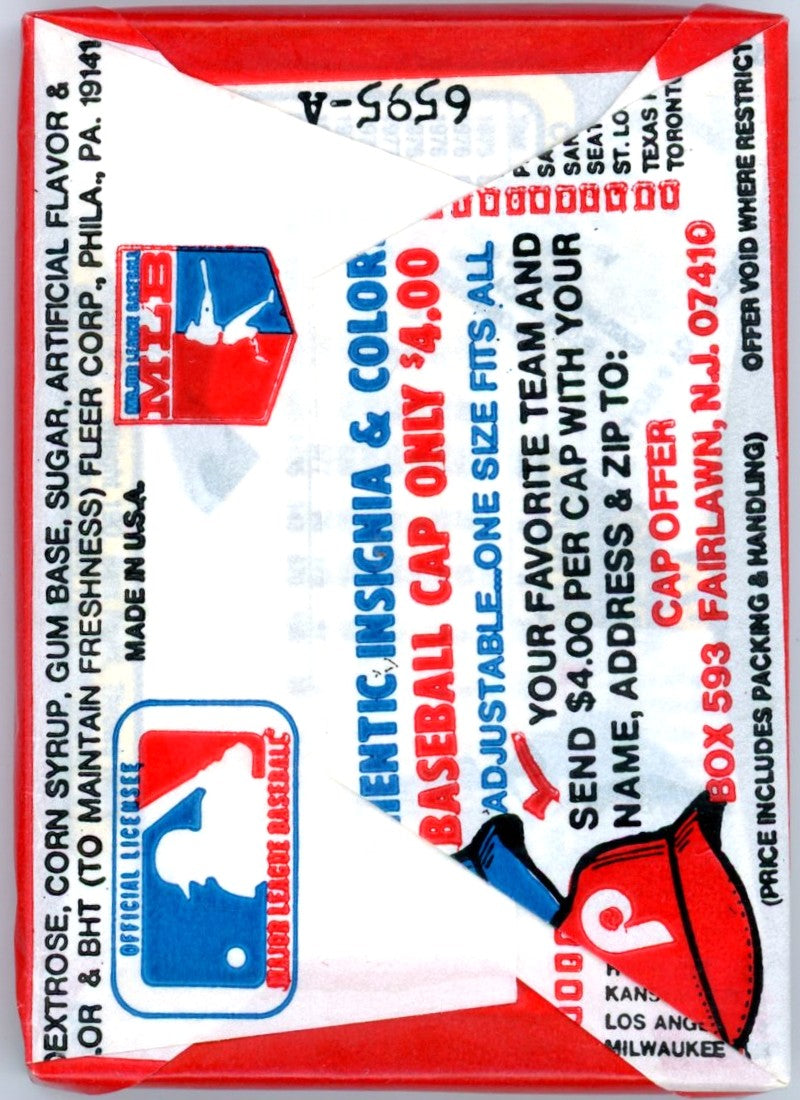 1981 Fleer MLB Baseball Premier Edition Unopened Vintage Wax Pack (17 Cards)