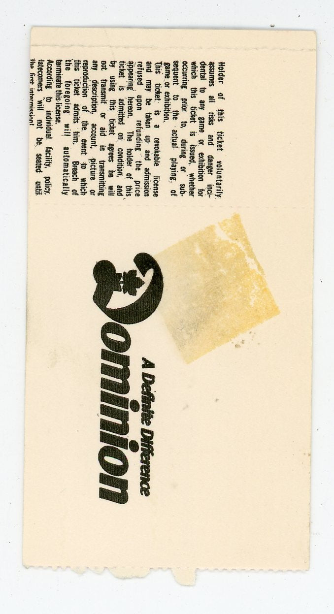 Rodney Dangerfield Vintage Ticket O'Keefe Centre (Toronto, 1981)
