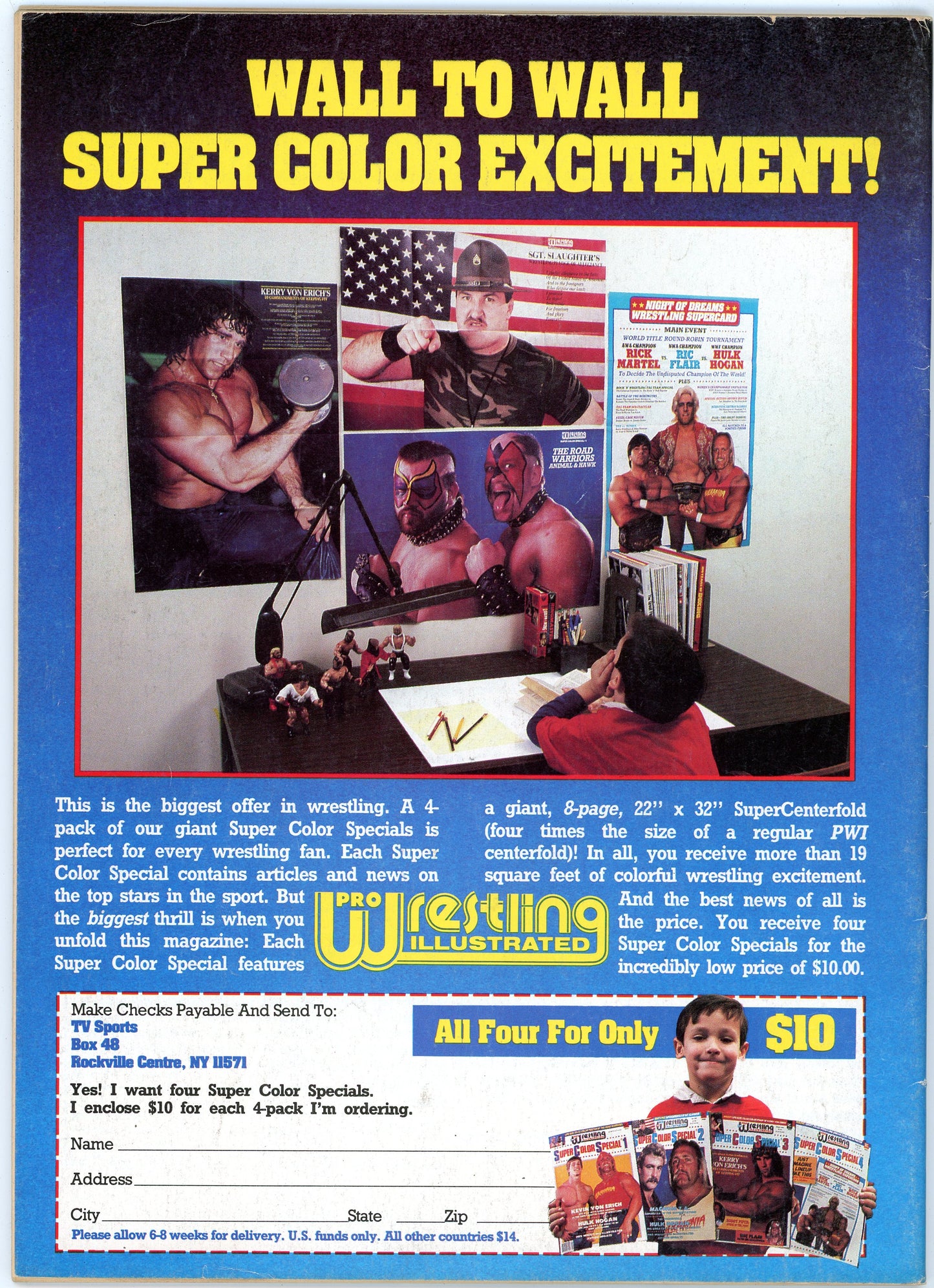 Sports Review Wrestling Vintage Magazine (May, 1986) Bruno Sammartino