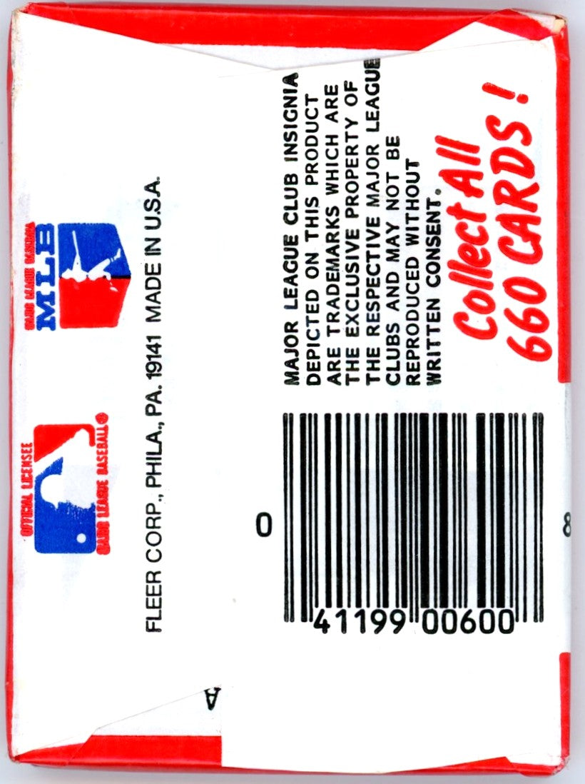 1983 Fleer MLB Baseball Card Unopened Wax Pack Lot (Lot of 10) Possible Gwynn, Sandberg Rookies