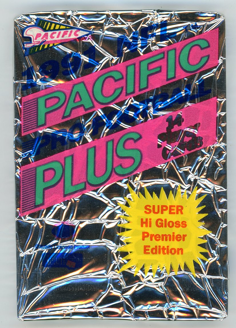 1991 Pacific Plus NFL Football Wax Pack (14 Cards) Possible Favre Rookie