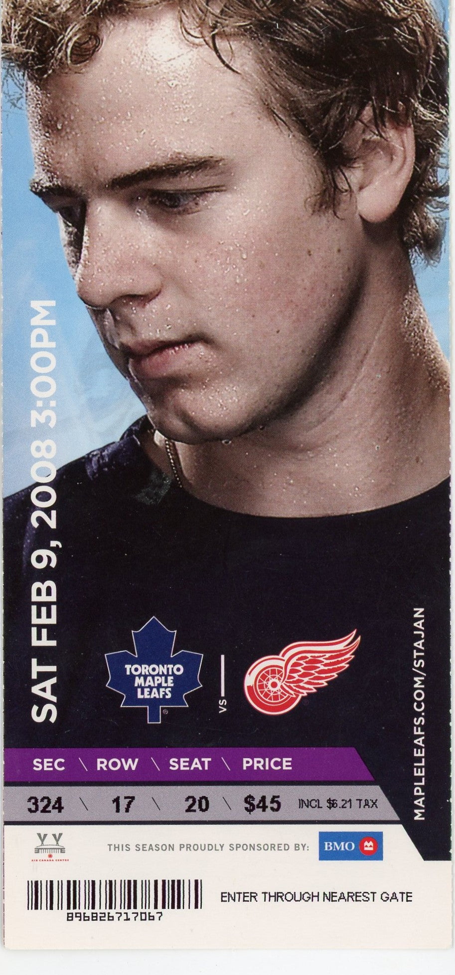 Toronto Maple Leafs vs. Detroit Red Wings Ticket Air Canada Centre (Toronto, 2008)