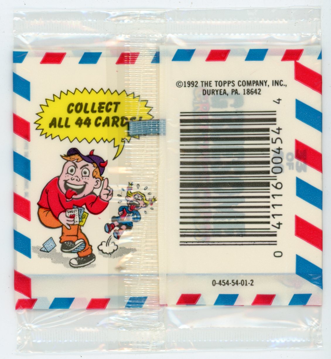 1992 Topps Gruesome Greetings Trading Card Pack (3 Cards) Scratch 'n' Stink