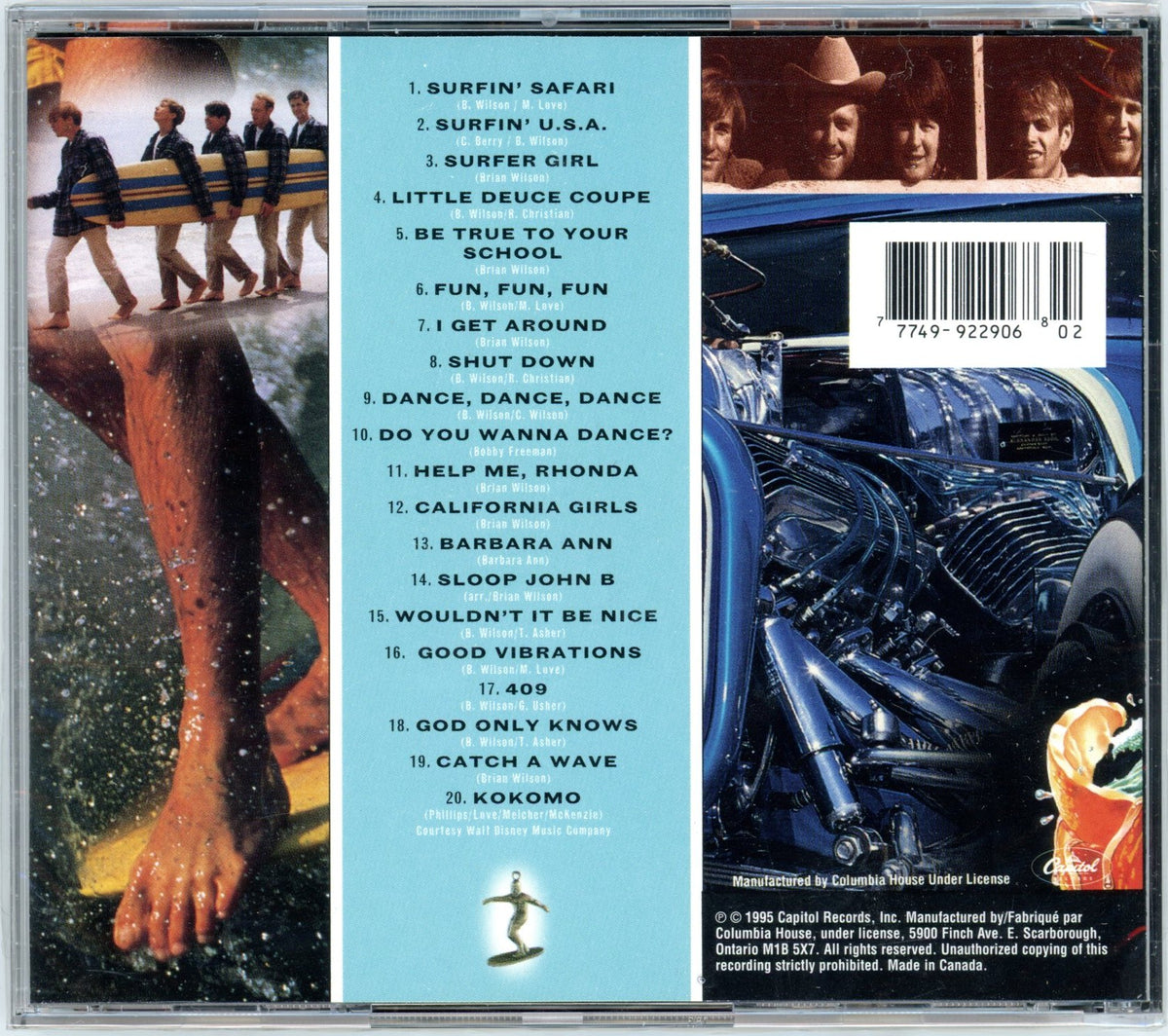 1995 Capitol Records The Beach Boys 20 Good Vibrations Greatest Hits Vintage CD (Sealed) Canada