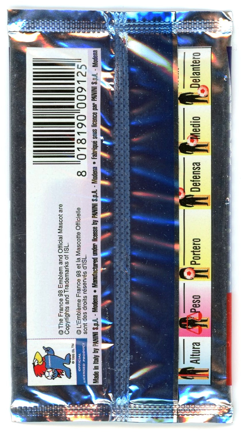 1998 Panini World Cup France Soccer Card Pack (6 Cards)