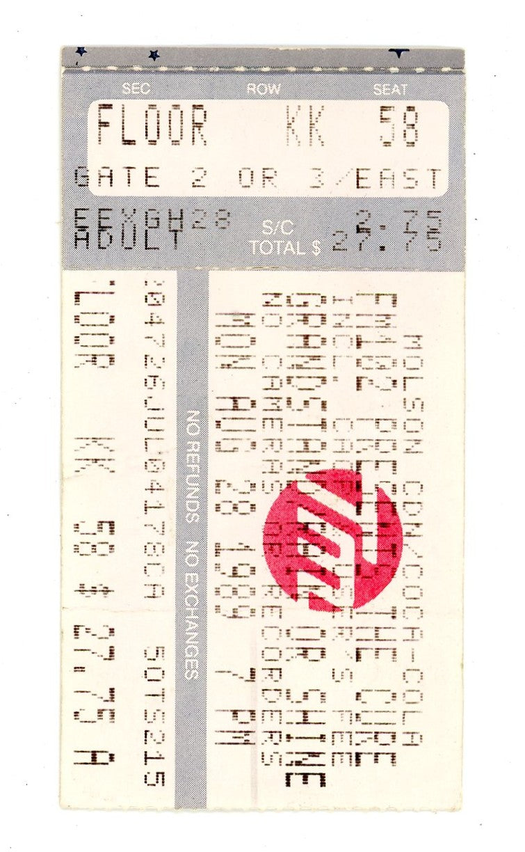 The Cure Vintage Concert Ticket Stub Skydome (Toronto, 1989)
