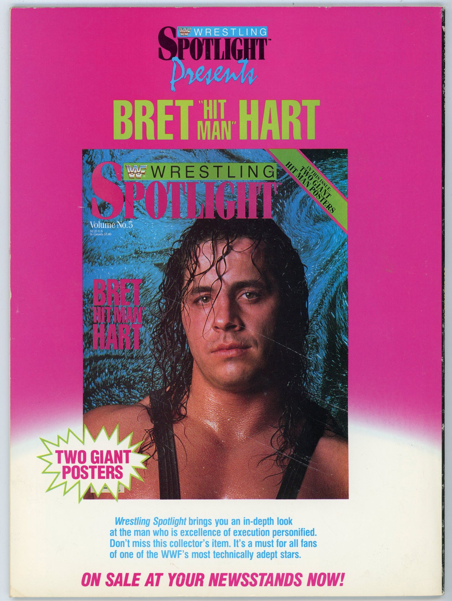 WWF WWE Presents Superstars IV Wrestling Magazine (1989) Hulk Hogan Cover
