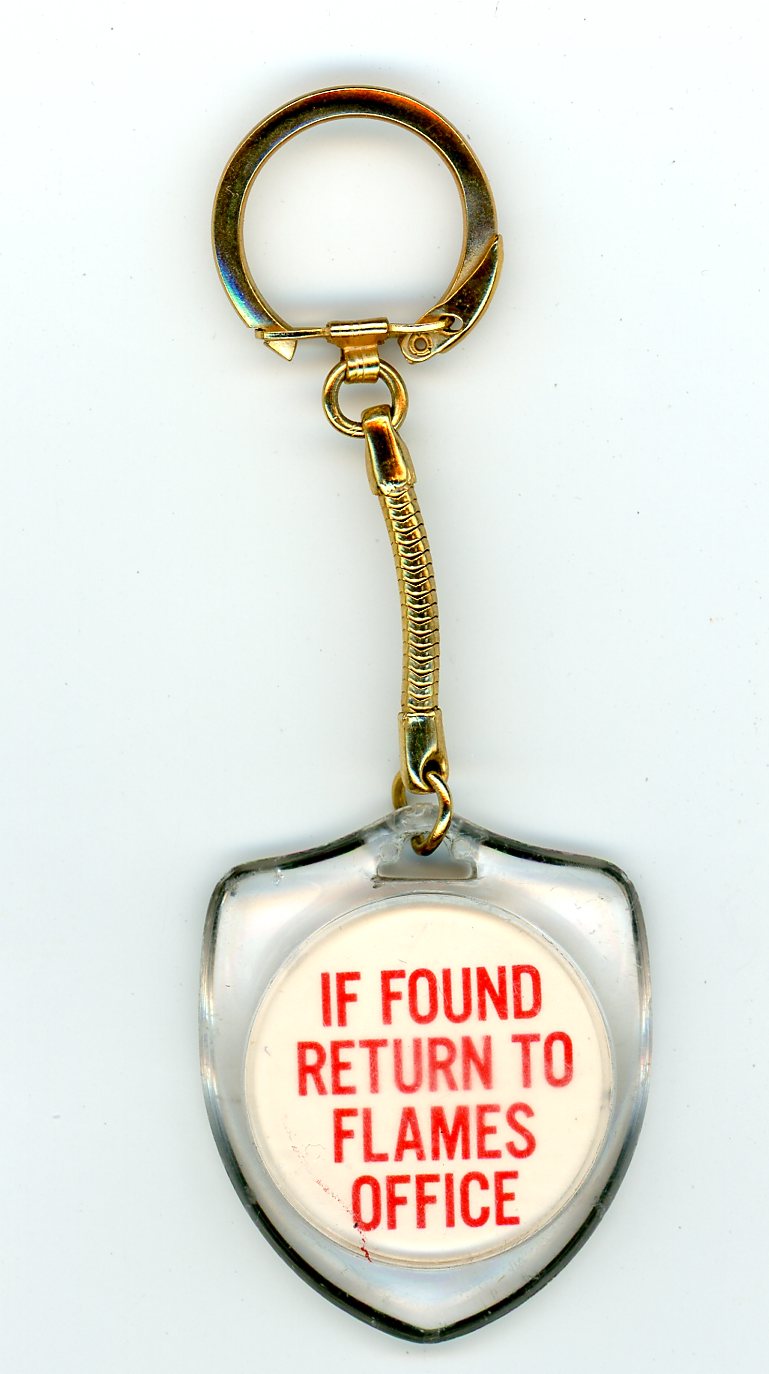 1970s Atlanta Flames NHL Vintage Collectible Keychain