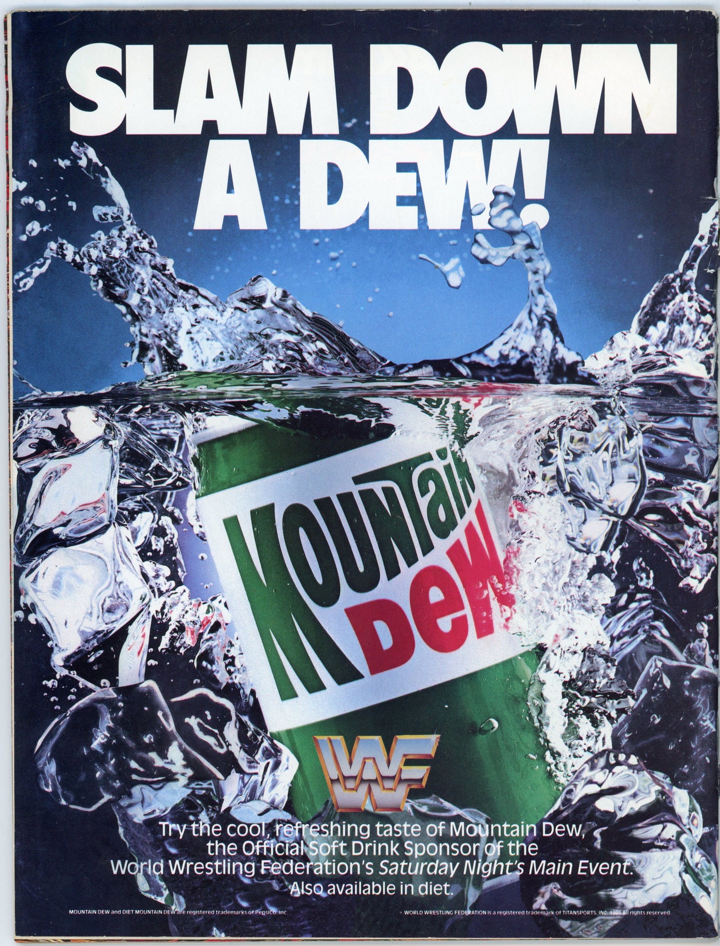 WWF WWE Vintage Wrestling Magazine (April 1990) Big Boss Man Cover