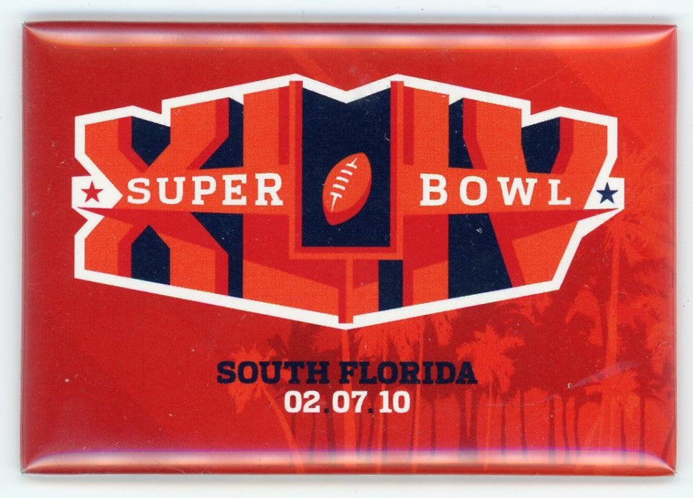 2010 Super Bowl XLIV (44) Commemorative Fridge Magnet