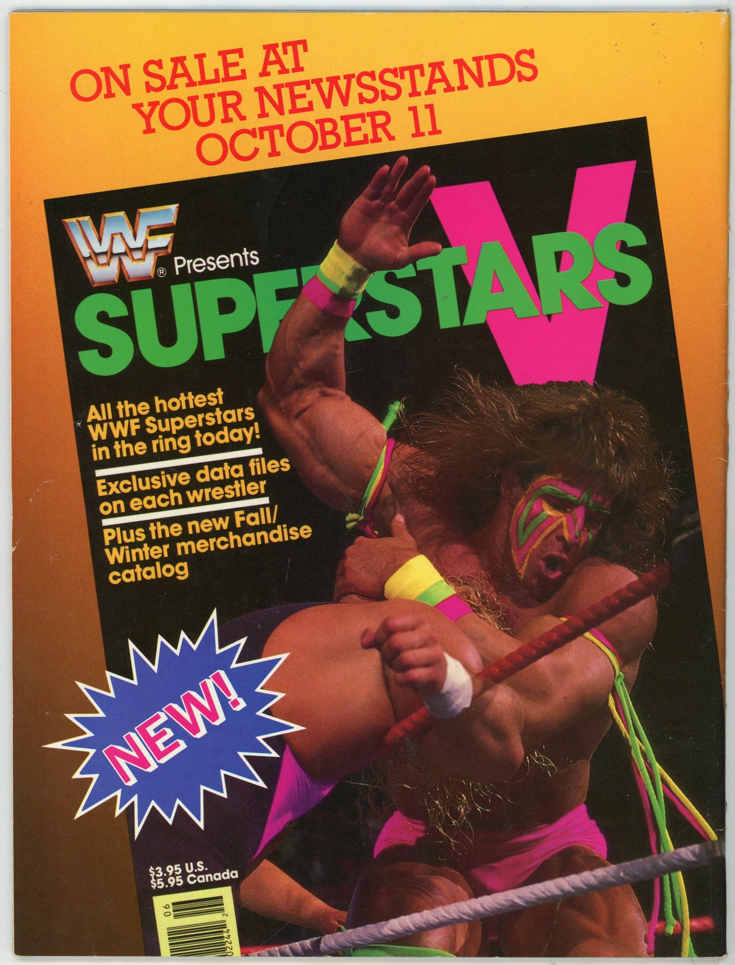 WWF WWE Vintage Wrestling Magazine (October 1990) Legion of Doom Cover