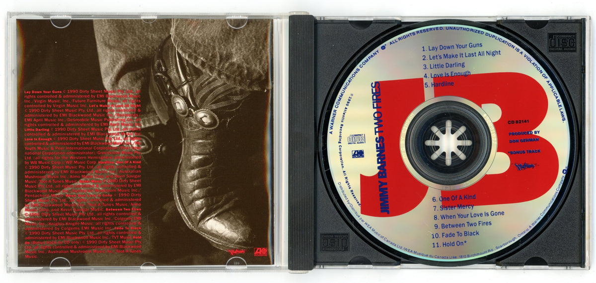Jimmy Barnes Two Fires (1990) Vintage CD Canada