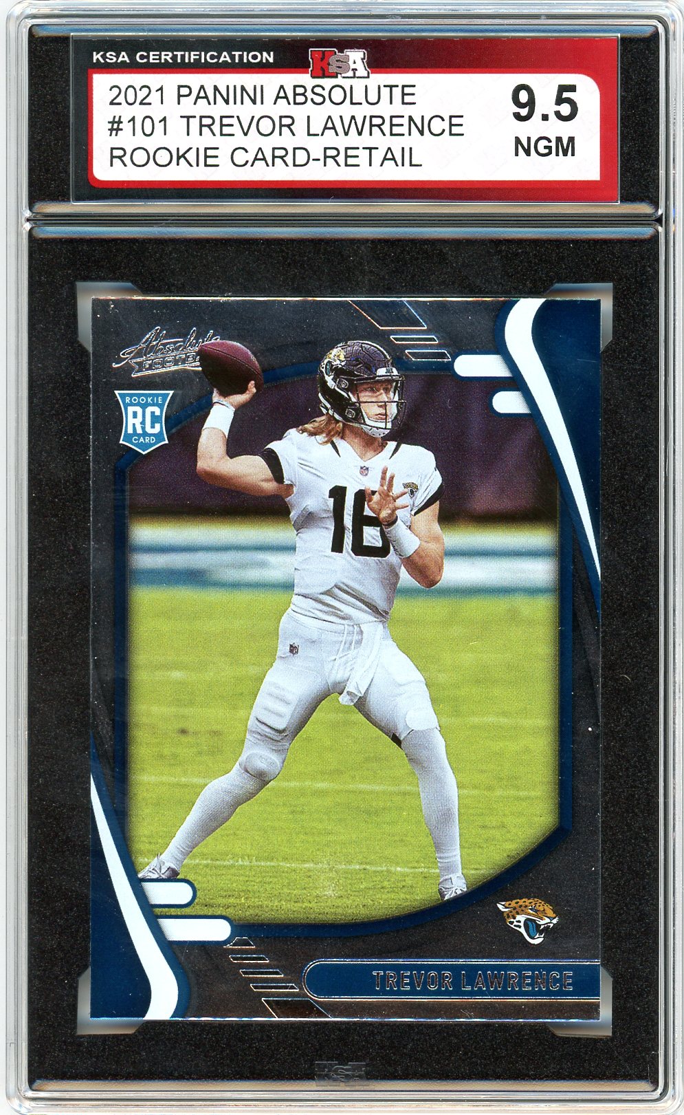 2021 Panini Absolute Trevor Lawrence Retail Graded Rookie Card #101 KSA 9.5