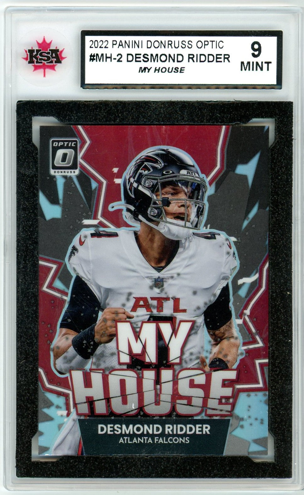 2022 Panini Donruss Optic Desmond Ridder My House Graded Card #MH-2 KSA 9