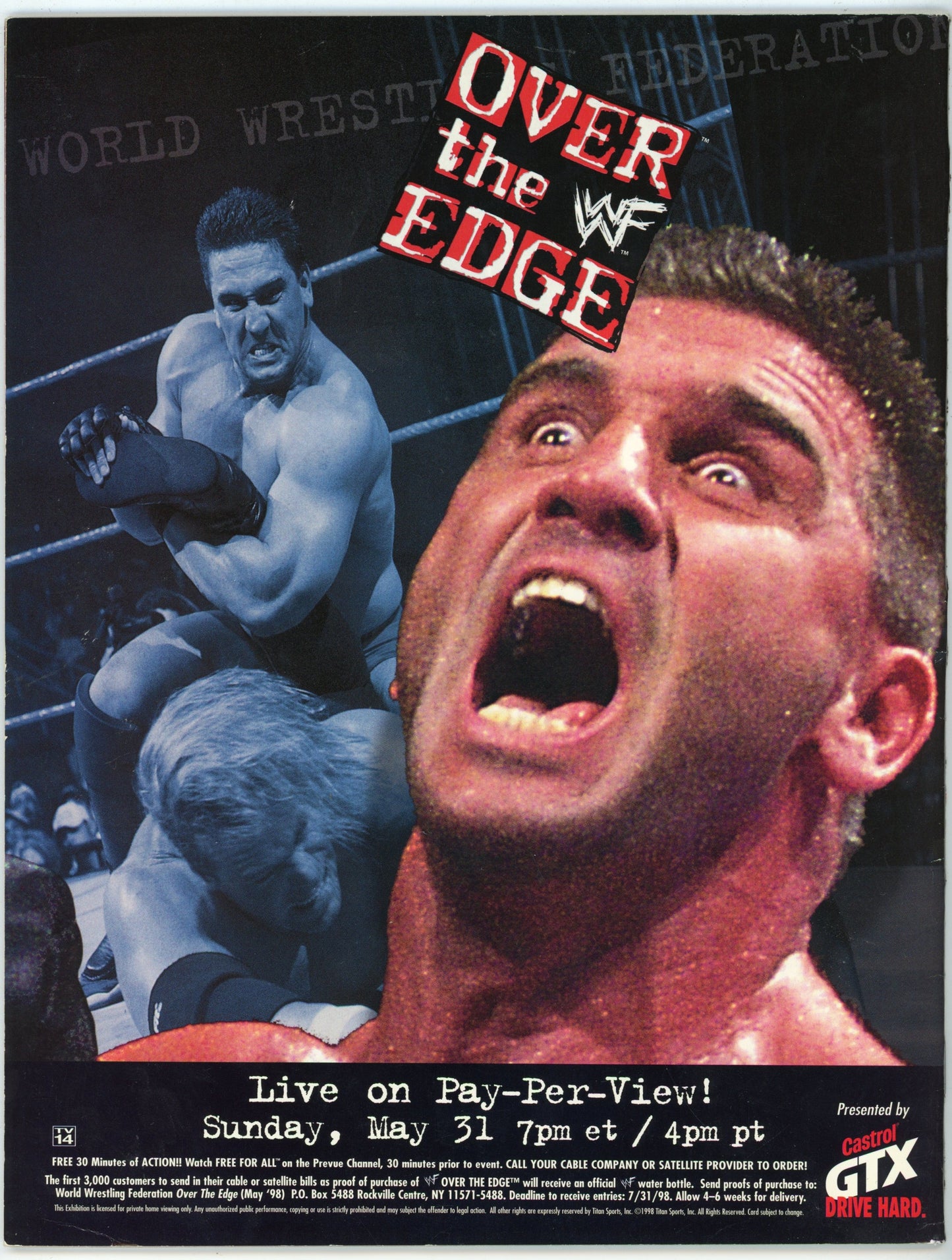 WWF WWE Raw Vintage Wrestling Magazine (June 1998) Sable Cover