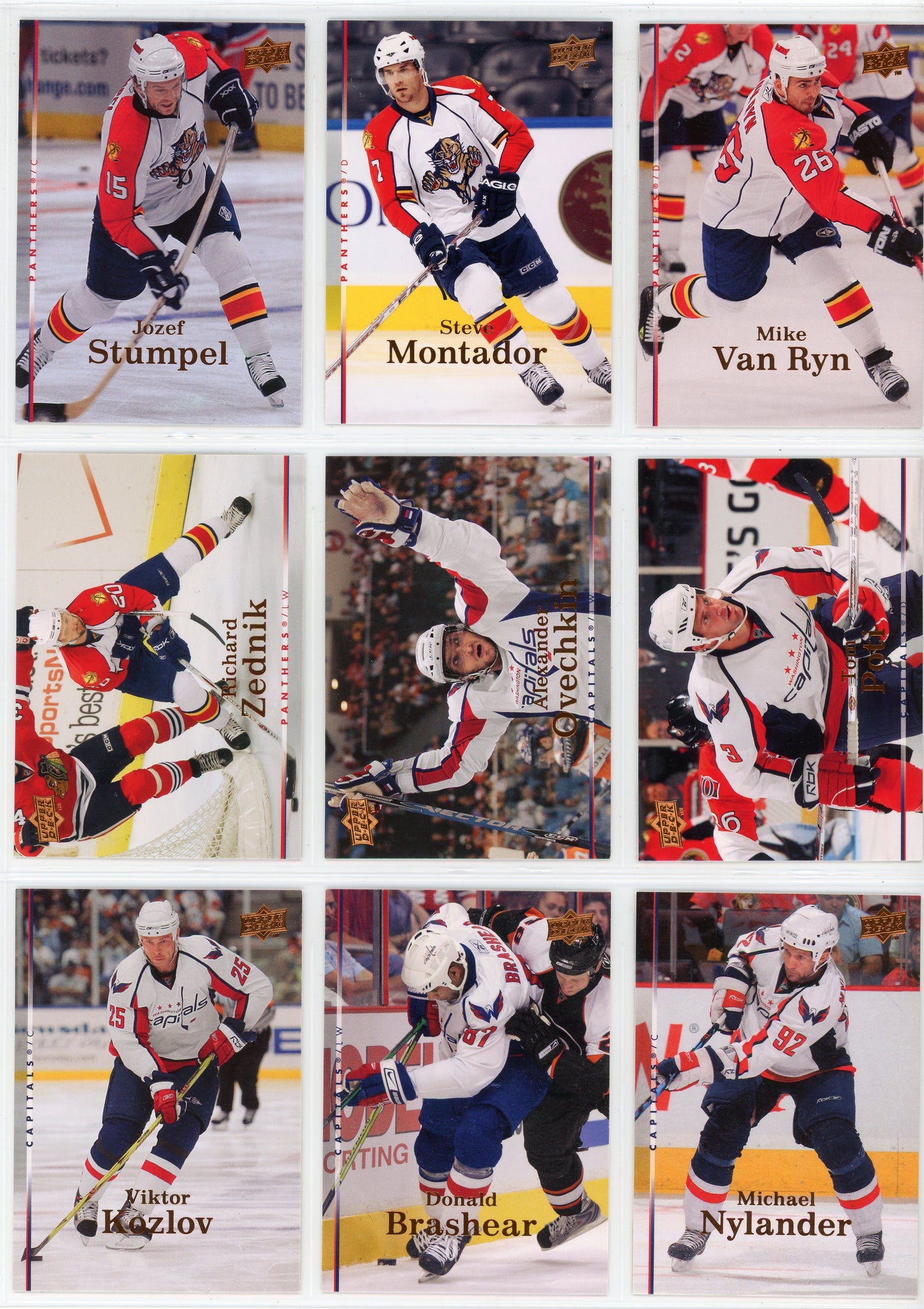 2007/08 Upper Deck NHL Hockey Series 1 & Series 2 Base Set (400 Cards) Without Young Guns