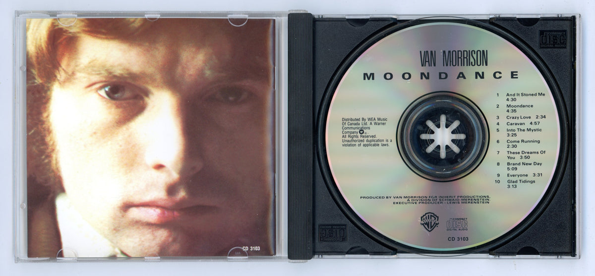 1999 Van Morrison Moondance (1970) Vintage Album CD Canada Reissue