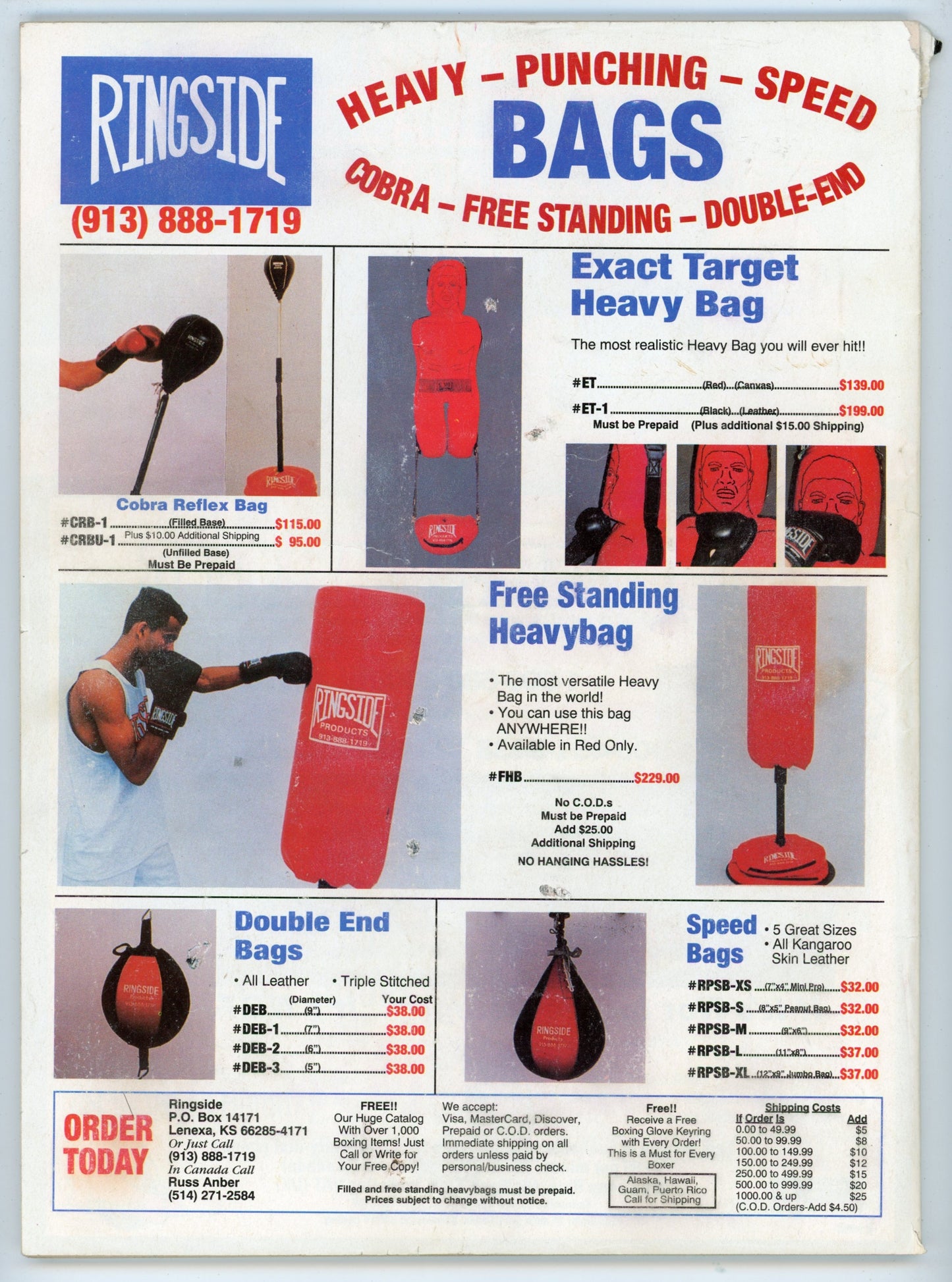 The Ring Vintage Boxing Magazine (February 1996) Riddick Bowe Cover