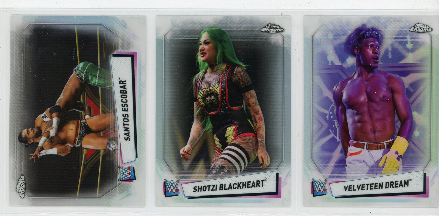 2021 Topps Chrome WWE Complete Set + Image Variations Inserts (130 Cards)