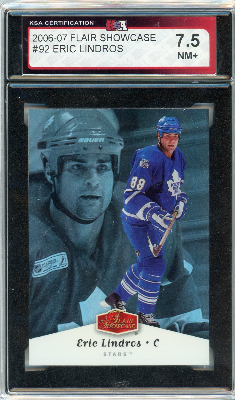 2006/07 Flair Showcase Eric Lindros Graded Card #92 KSA 7.5