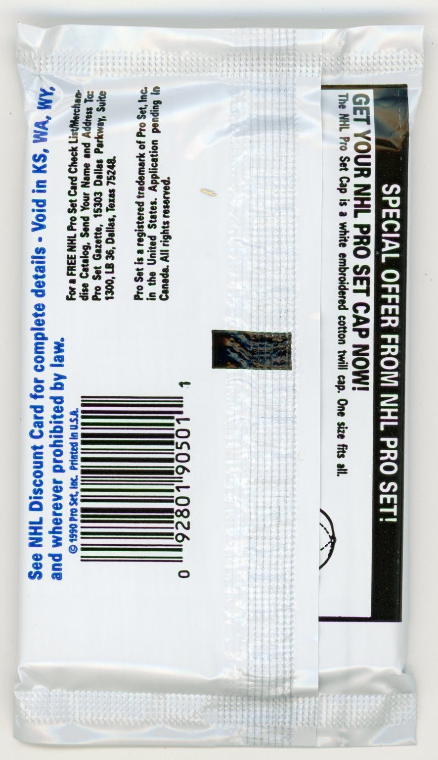 1990 NHL Pro Set Wax Pack (15 Cards)