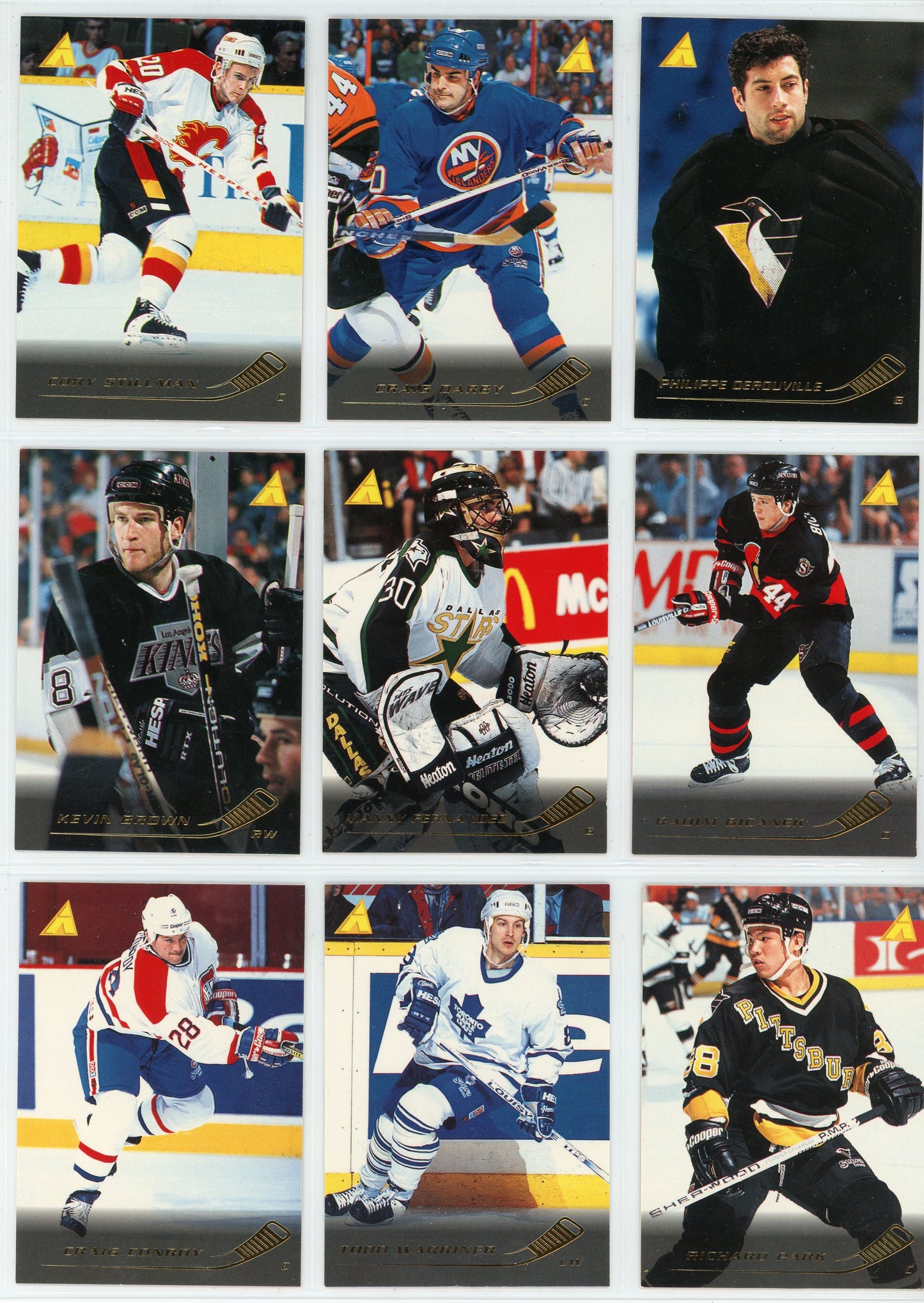 1995/96 Pinnacle NHL Hockey Complete Set (225 Cards)