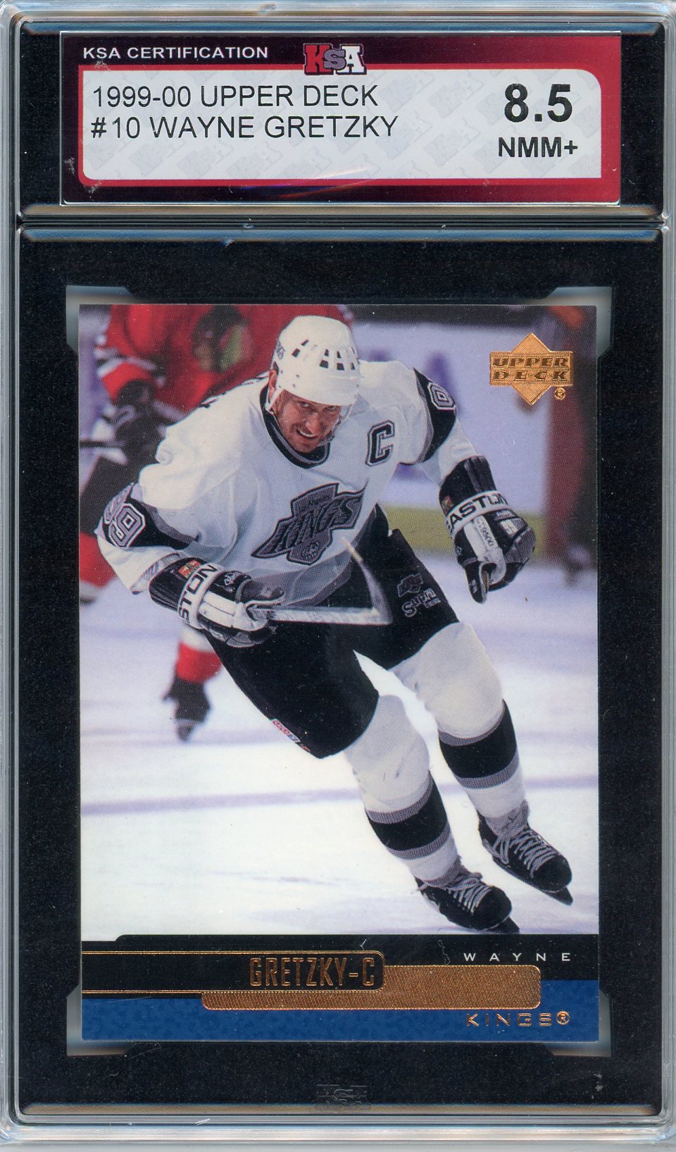 1999/00 Upper Deck Wayne Gretzky Graded Card #10 KSA 8.5