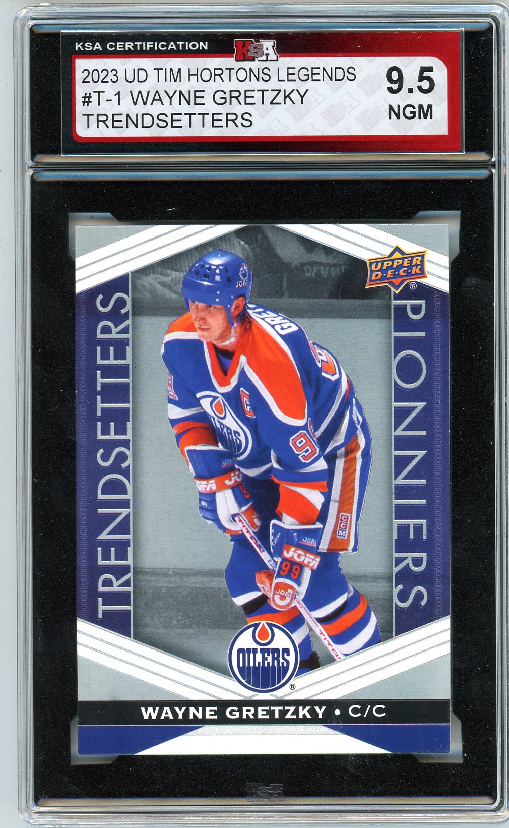 2023 Upper Deck Tim Hortons Legends Wayne Gretzky Graded Card KSA 9.5