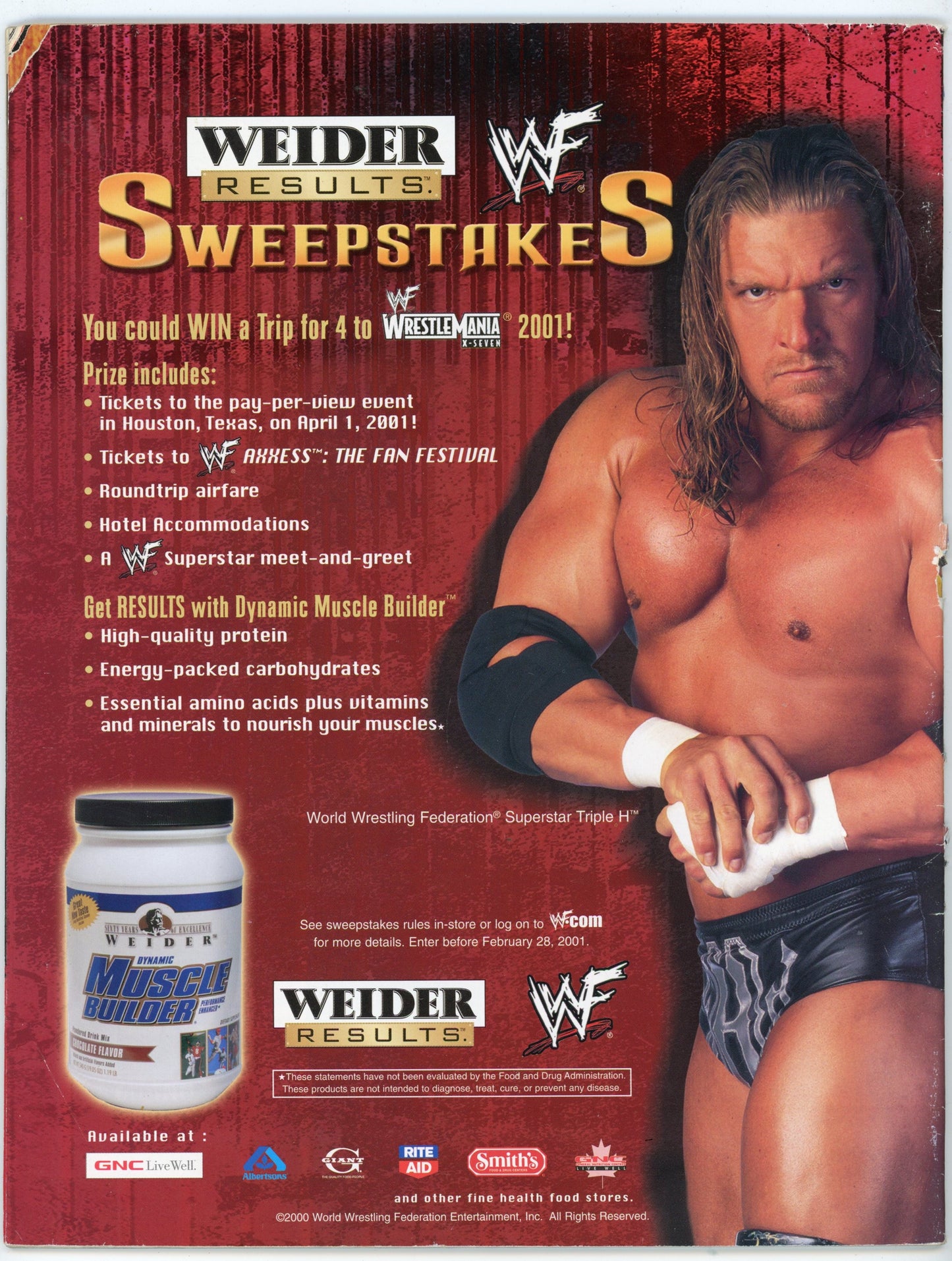 WWF WWE Raw Vintage Wrestling Magazine (January 2001) Mick Foley Cover