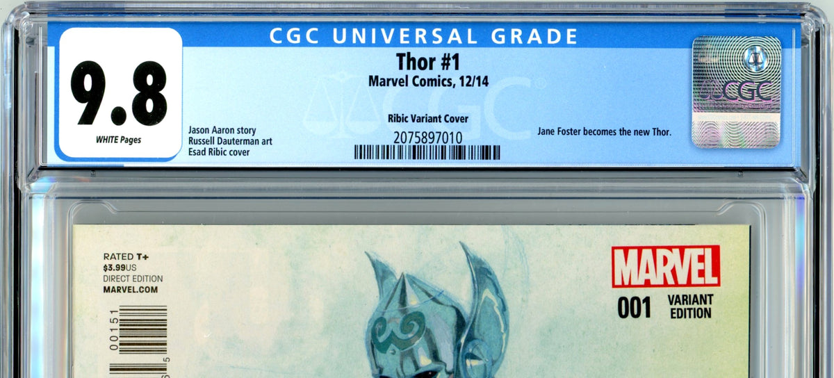 2014 Marvel Thor #1 Graded Comic Book CGC 9.8 Jane Foster Becomes New Thor