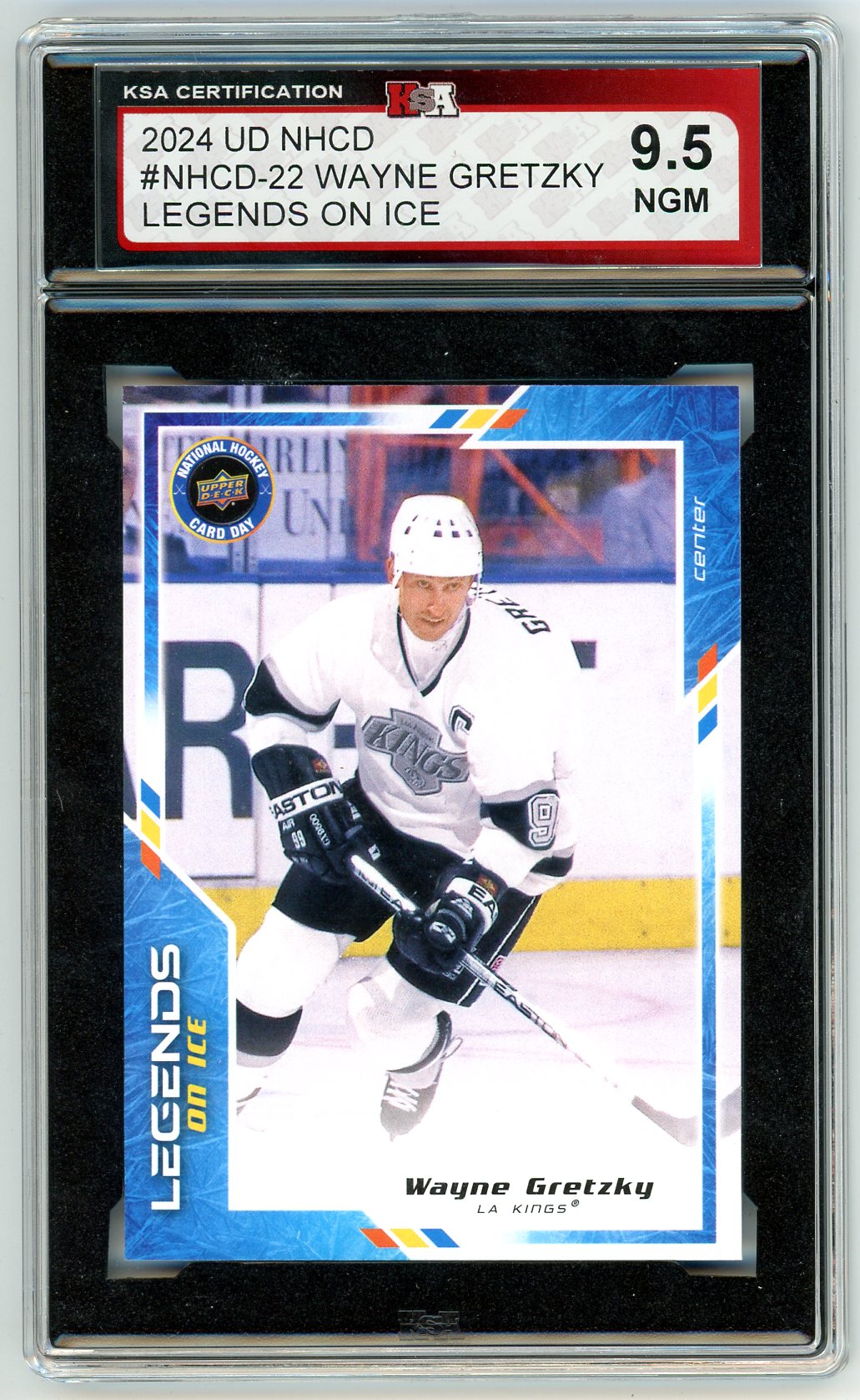 2024 Upper Deck NHCD Wayne Gretzky Legends on Ice Graded Card KSA 9.5