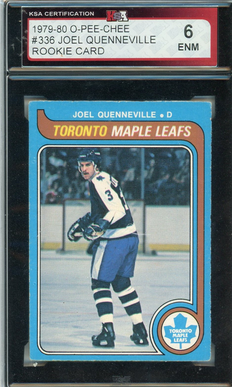 1979/80 OPC O-Pee-Chee Joel Quenneville Graded Rookie Card #336 KSA 6