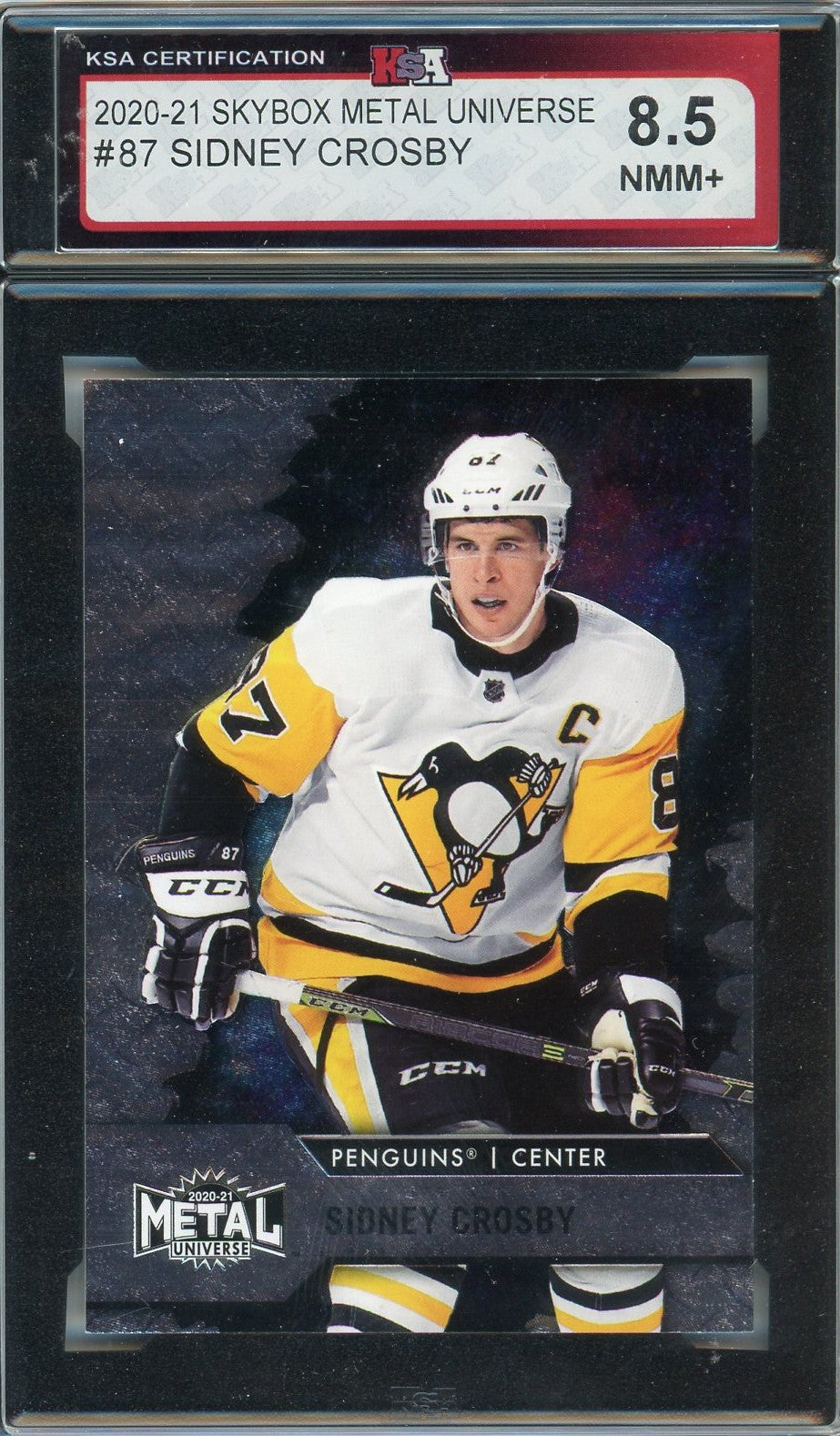 2023/24 OPC O-Pee-Chee Platinum Sidney Crosby Graded Card KSA 8.5