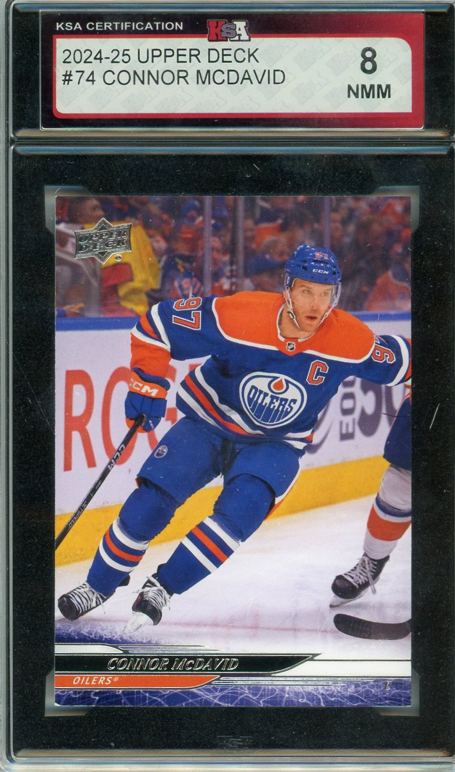 2024/25 Upper Deck Connor McDavid Graded Card #74 KSA 8