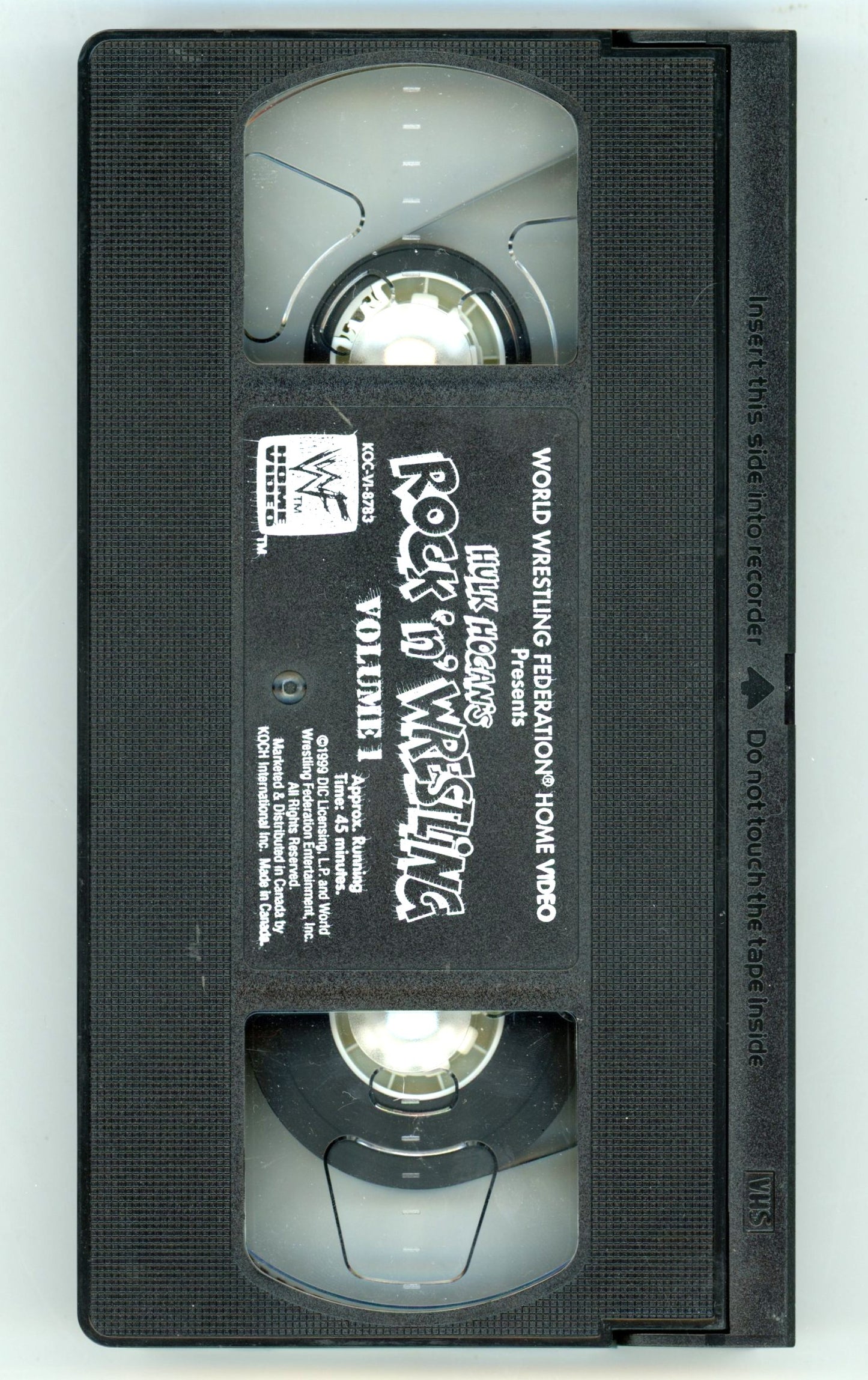 1999 WWF Presents Hulk Hogan's Rock 'n' Wrestling Vol. 1 Vintage VHS Tape