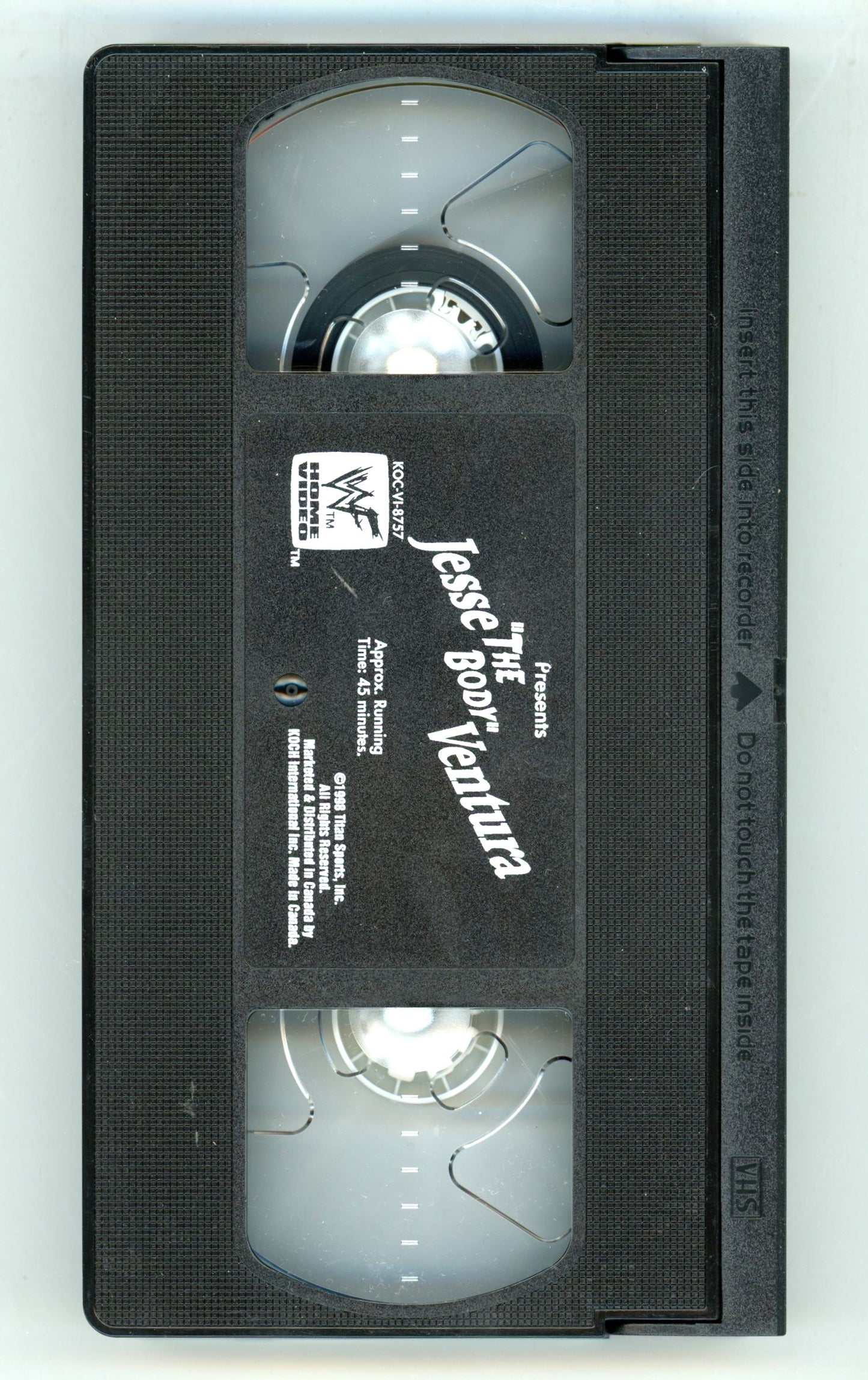 1998 WWF Presents Jesse "The Body" Ventura Vintage VHS Tape