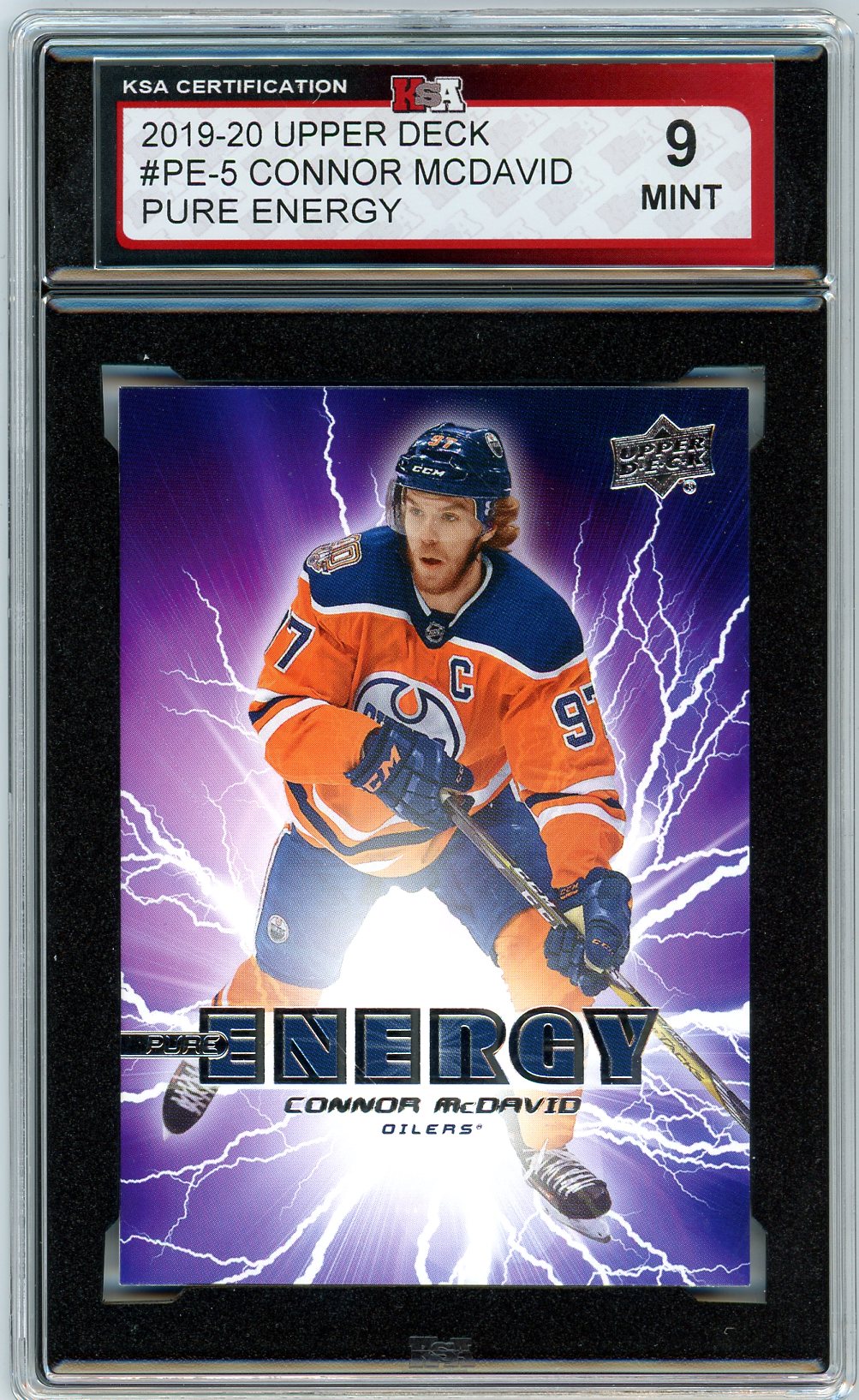 2019/20 Upper Deck Connor Bedard Pure Energy Graded Card #PE-5 KSA 9