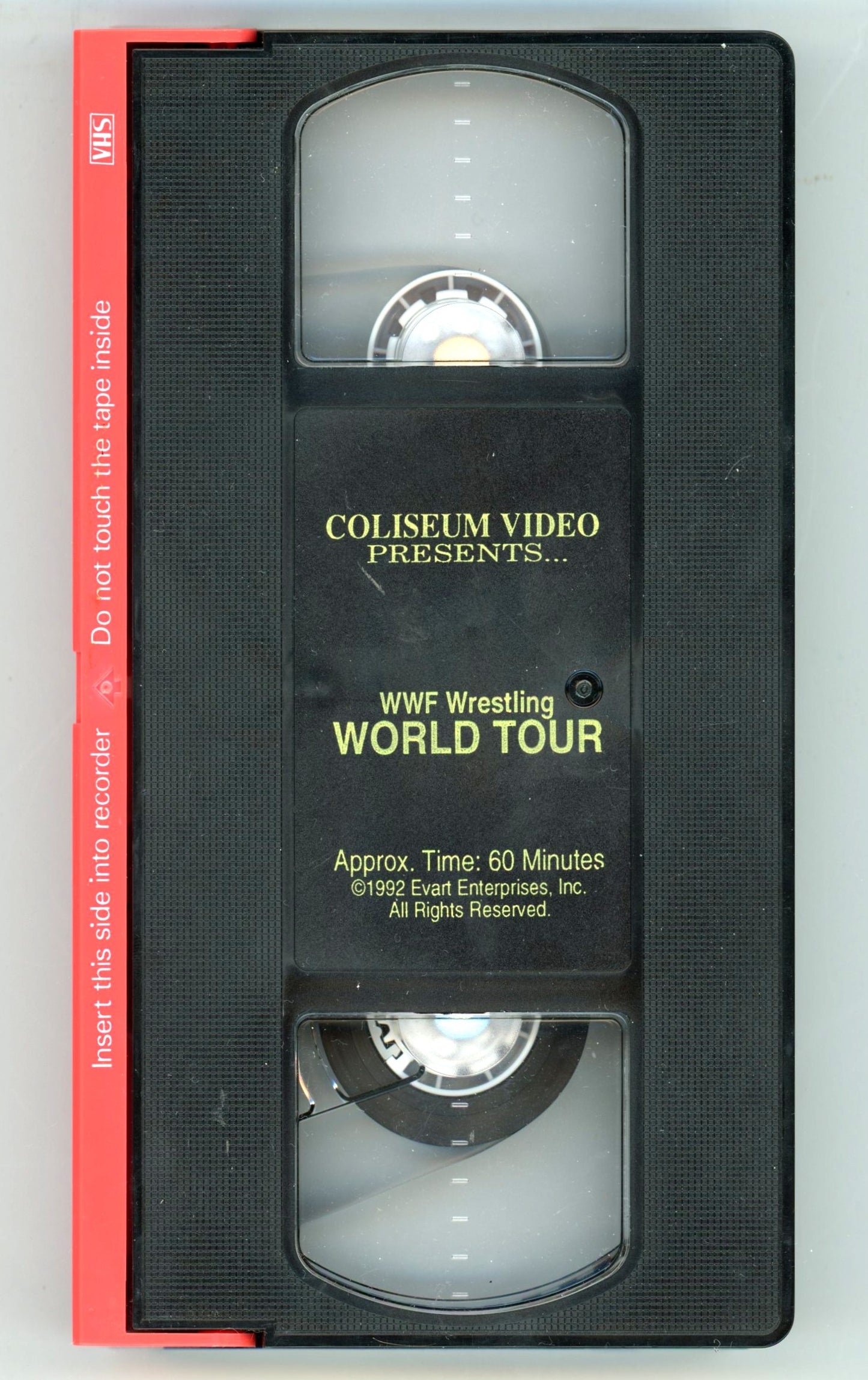 1992 WWF Official Wrestling World Tour Vintage VHS Tape Coliseum Video