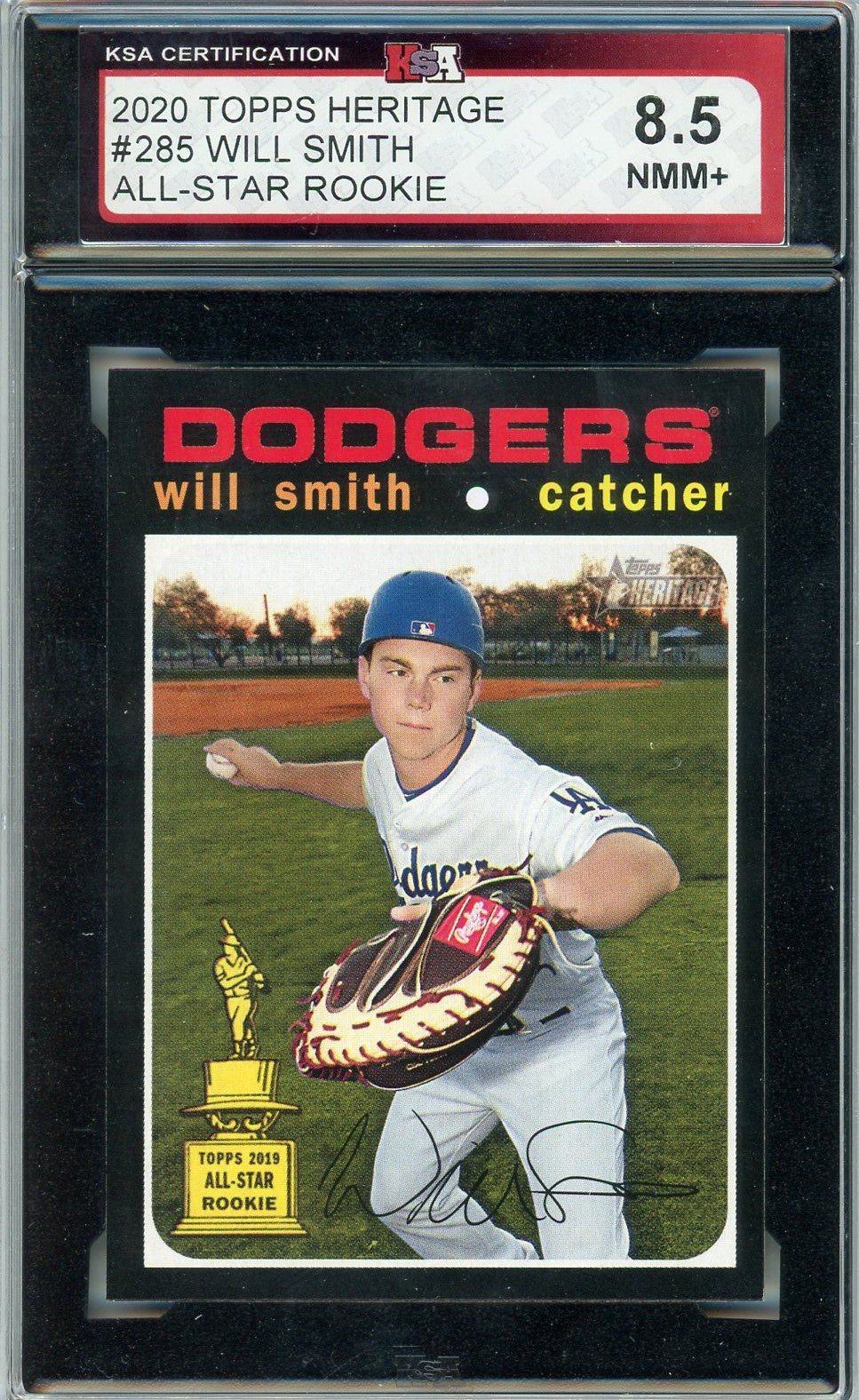 2020 Topps Heritage Will Smith Graded Card #285 KSA 8.5